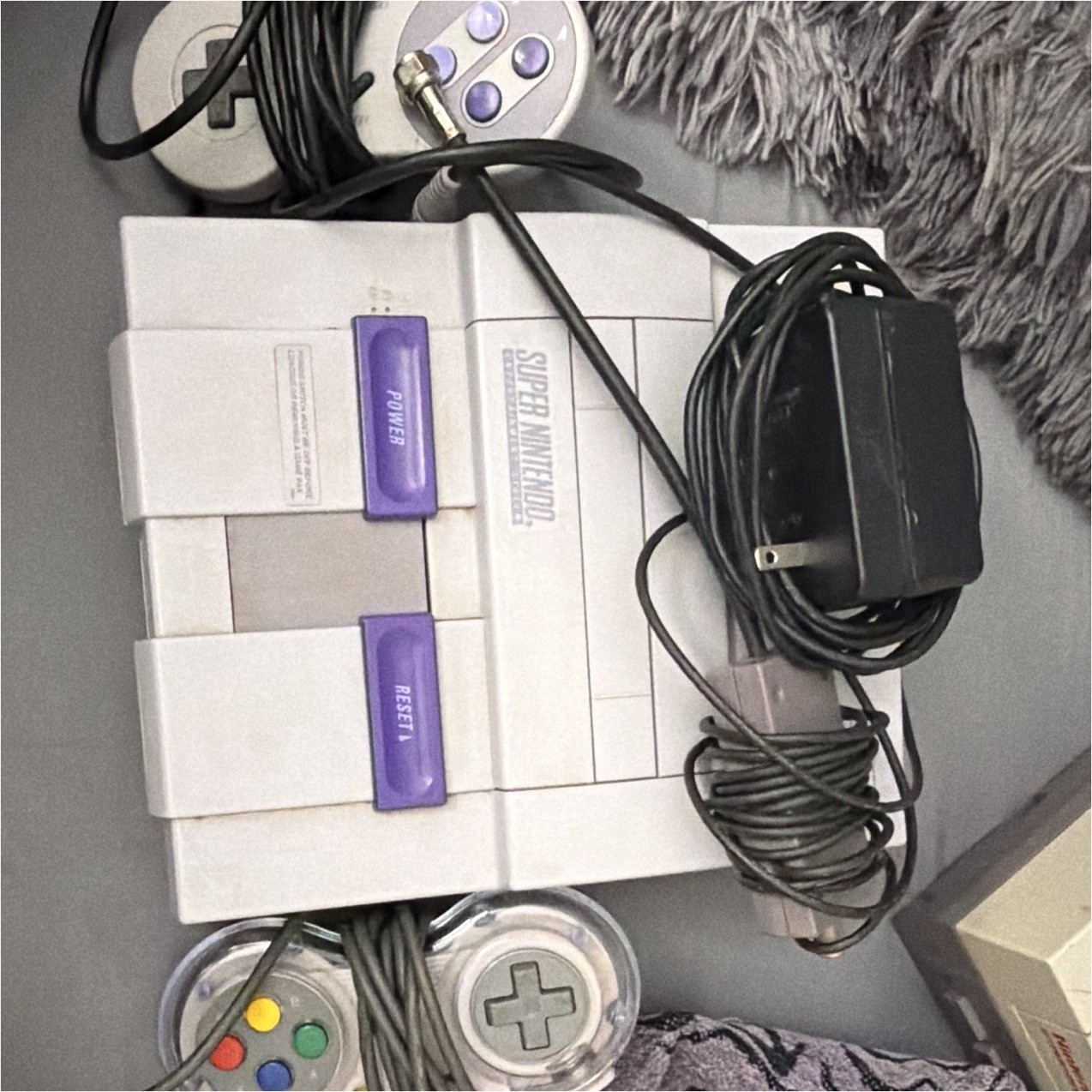 Nintendo SNES Console w/ Controllers & Power Adapter
