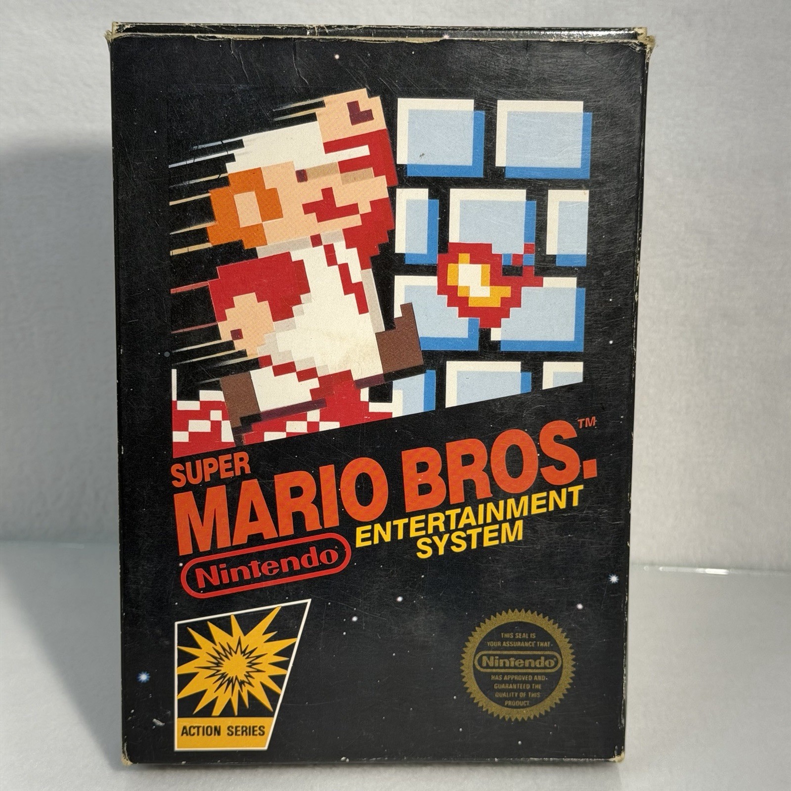 Super Mario Bros 1⭐️NICE 5 Screw Hangtab Complete CIB⭐️Nintendo NES Original USA