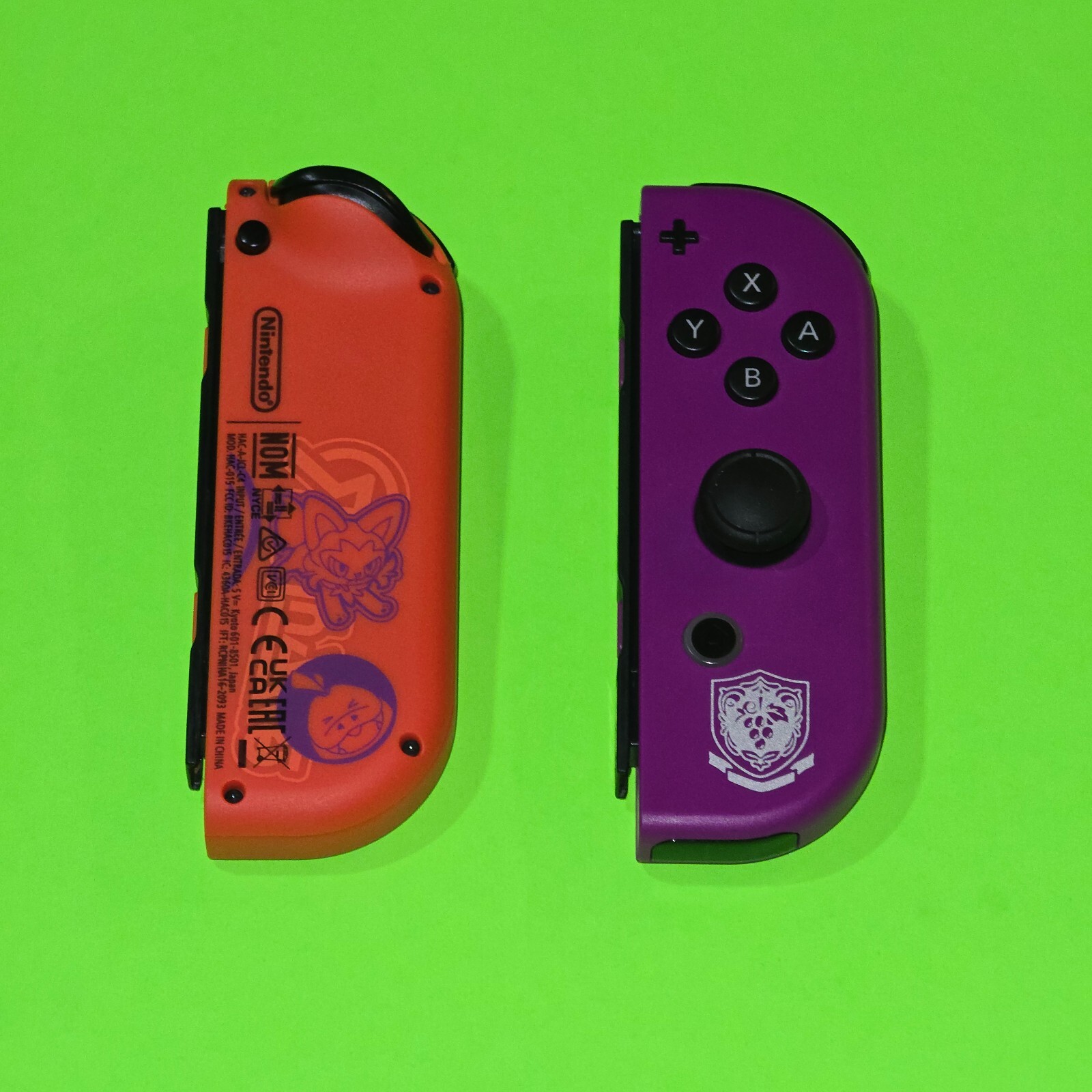 Pokemon Scarlet Violet OEM Nintendo Switch JoyCons Left and Right Authentic
