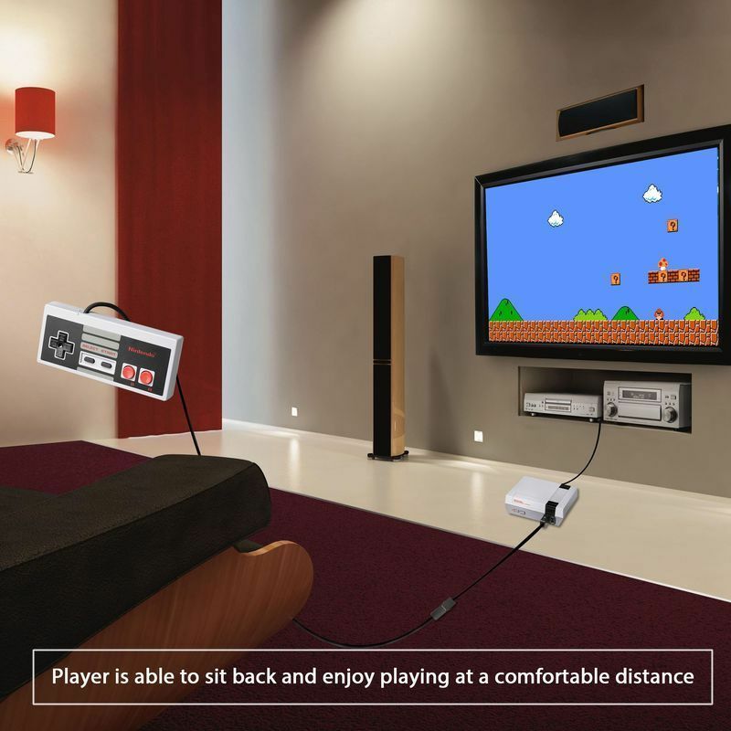 2 PCS x 6.5FT Extension Cable Cord for Nintendo Nes Mini Classic Edition Control
