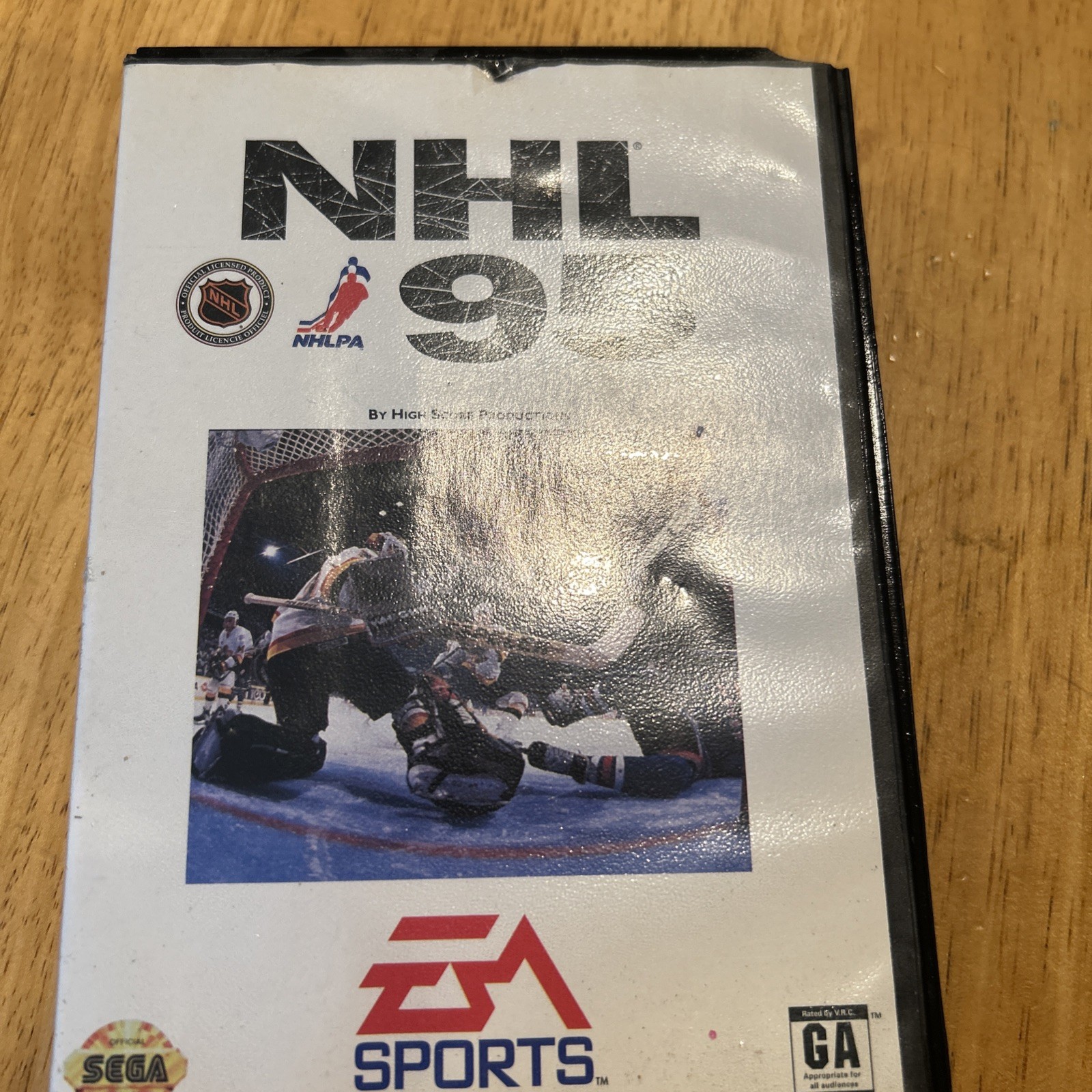 EA Sports NHL 95 Ice Hockey Video Game for Sega Genesis Tested Working Complete
