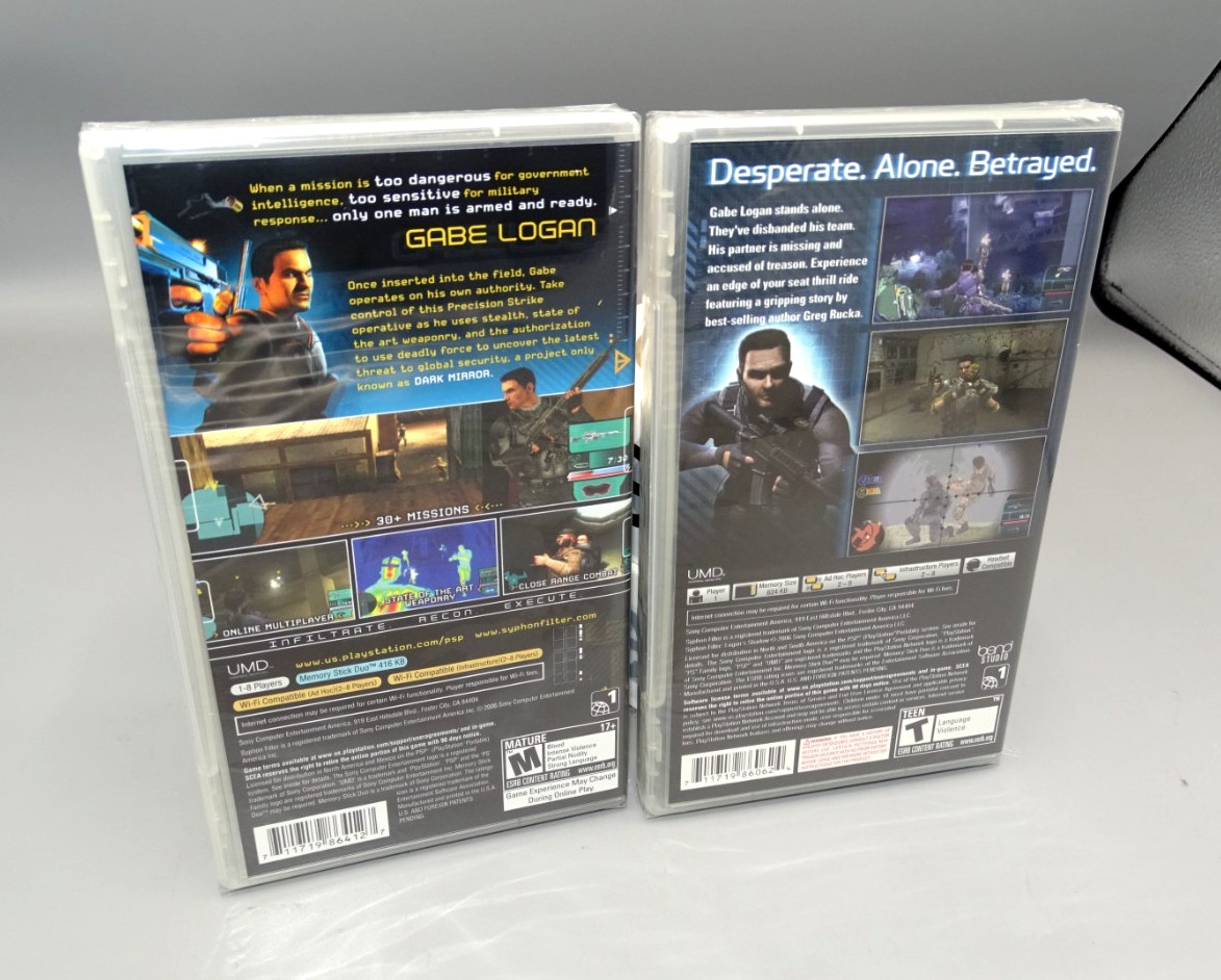 Syphon Filter: Logan’s Shadow – Sony PSP ***NEW SEALED***