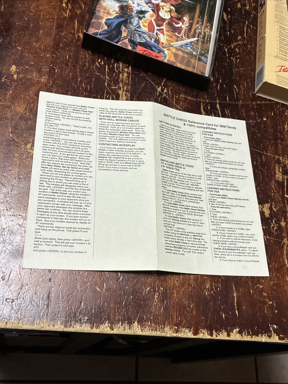 1990 Battle Chess – MS-DOS PC Computer Video Game Floppy Disks (3.5” & 5.25”)