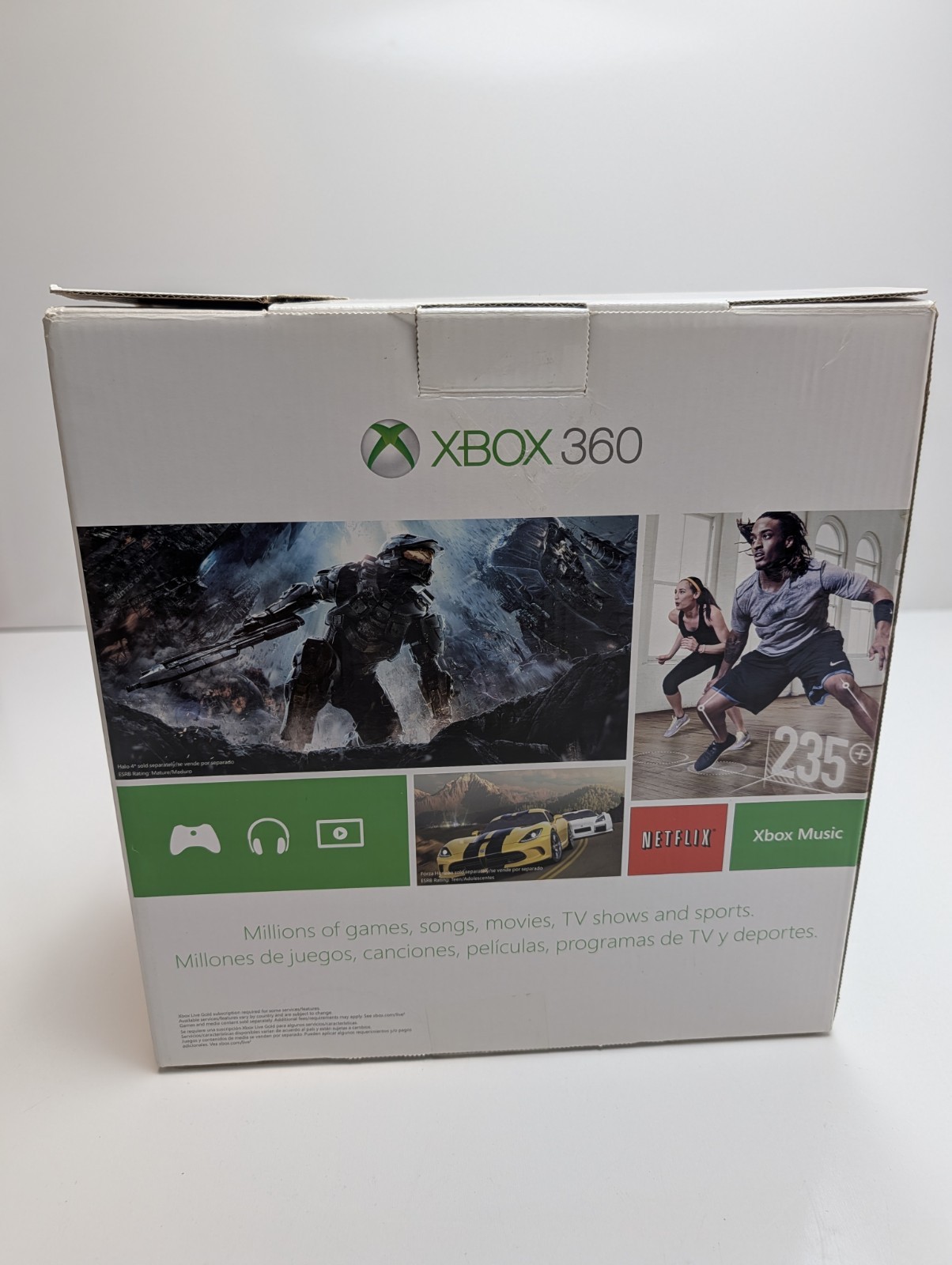 Microsoft XBOX 360 Black 4GB Video Game Console EMPTY BOX, inserts – No console!
