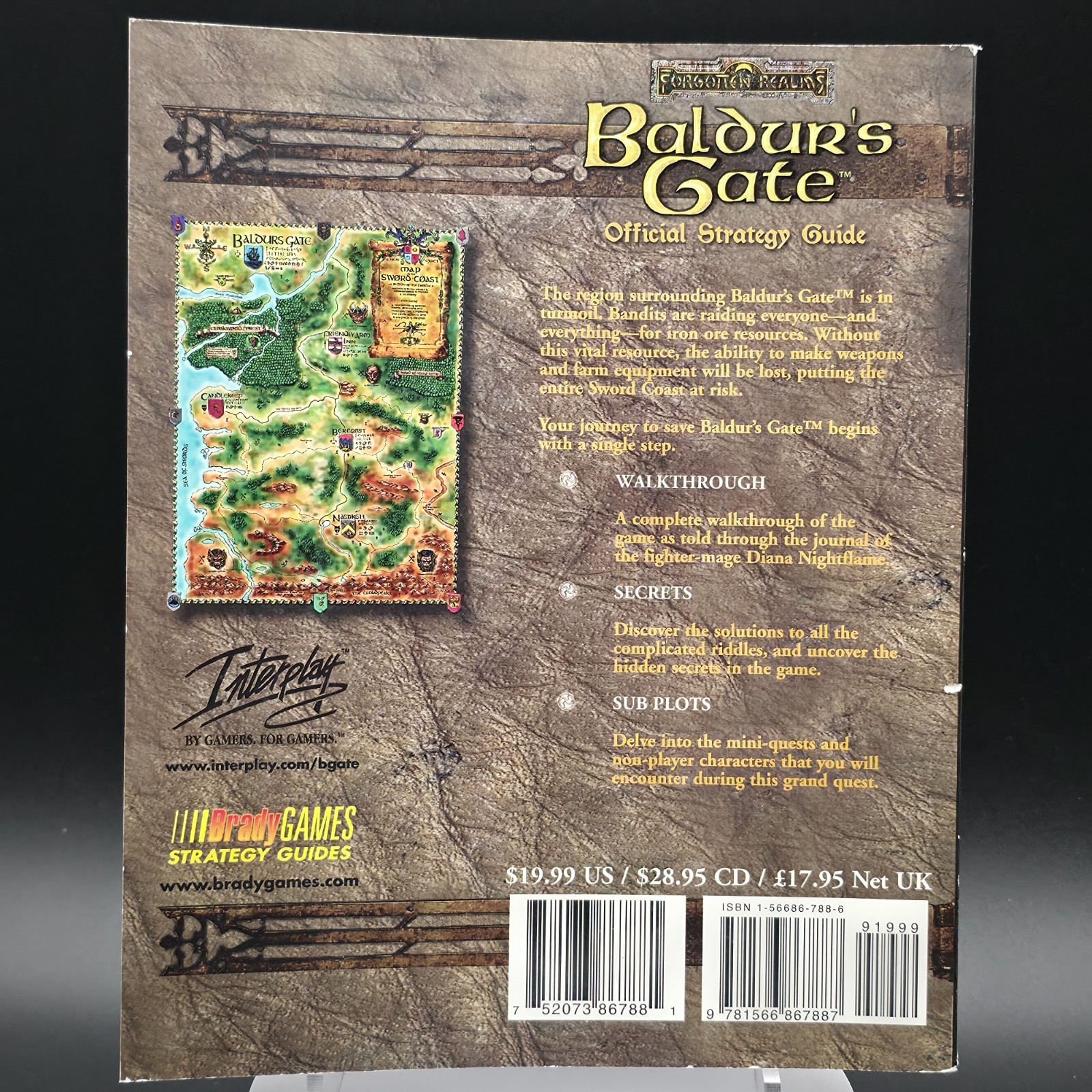 Baldur’s Gate Official Strategy Guide, 1998, BradyGAMES Strategy Guides