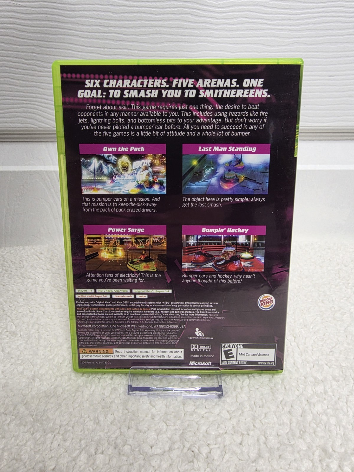 Big Bumpin (Microsoft Xbox 360, 2006) Burger King Promo Game CIB TESTED VG Cond.