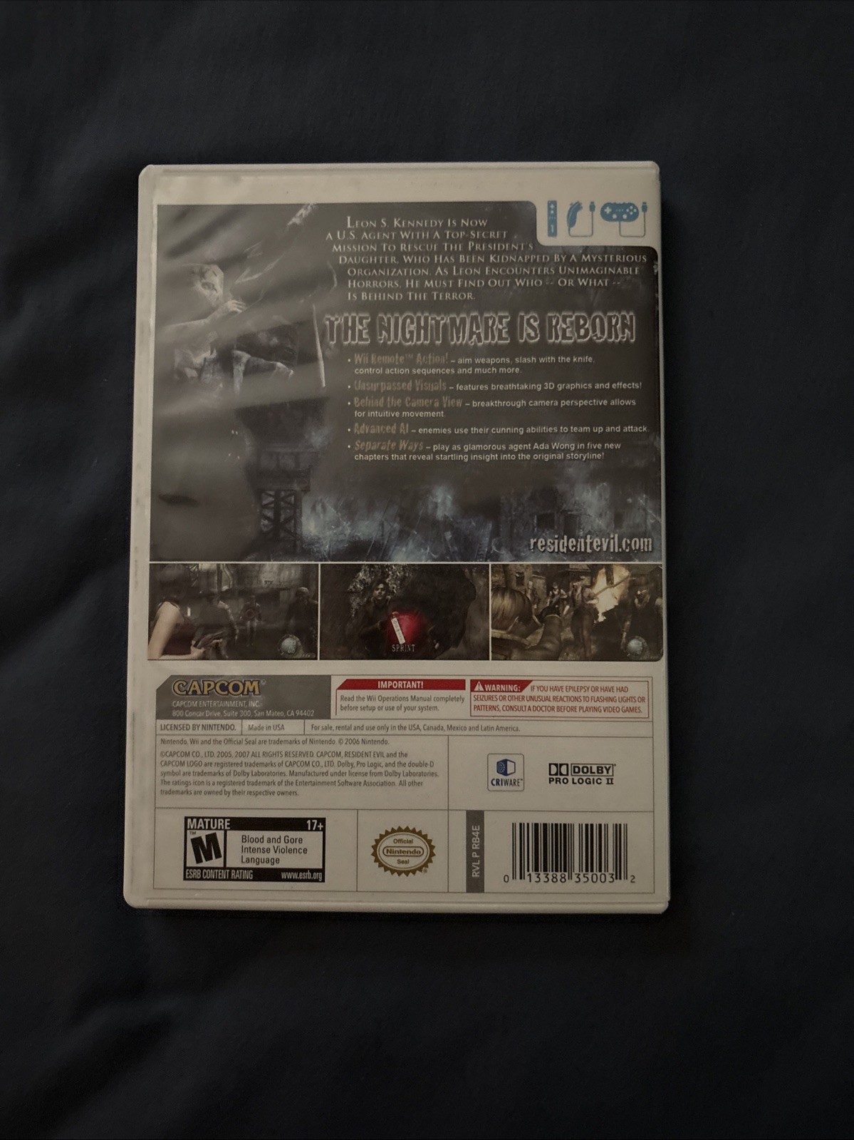 Resident Evil 4 — Wii Edition (Nintendo Wii, 2007)