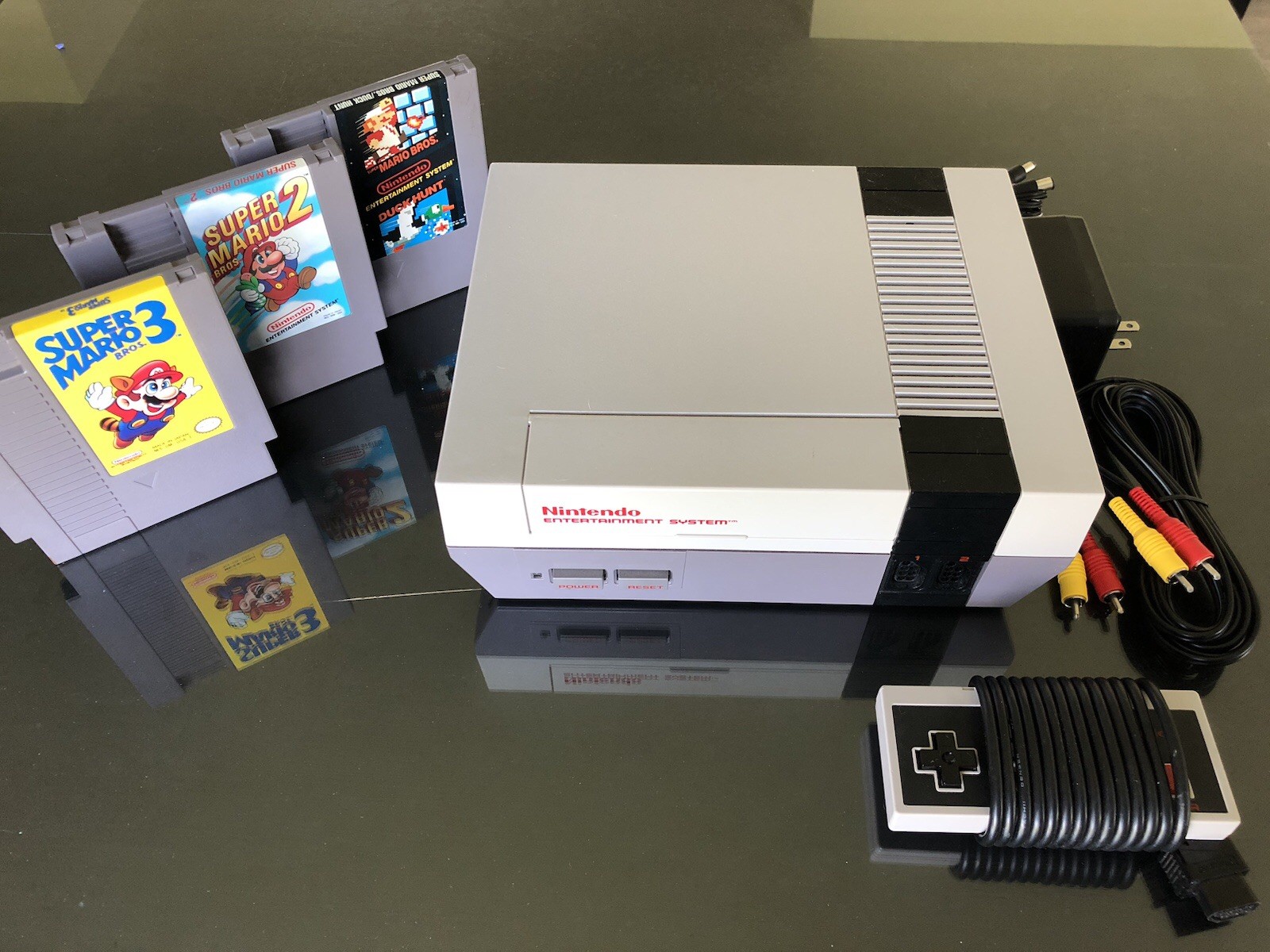 NINTENDO NES Console System Bundle Super Mario 1 2 3 Brand New 72 Pin Connector