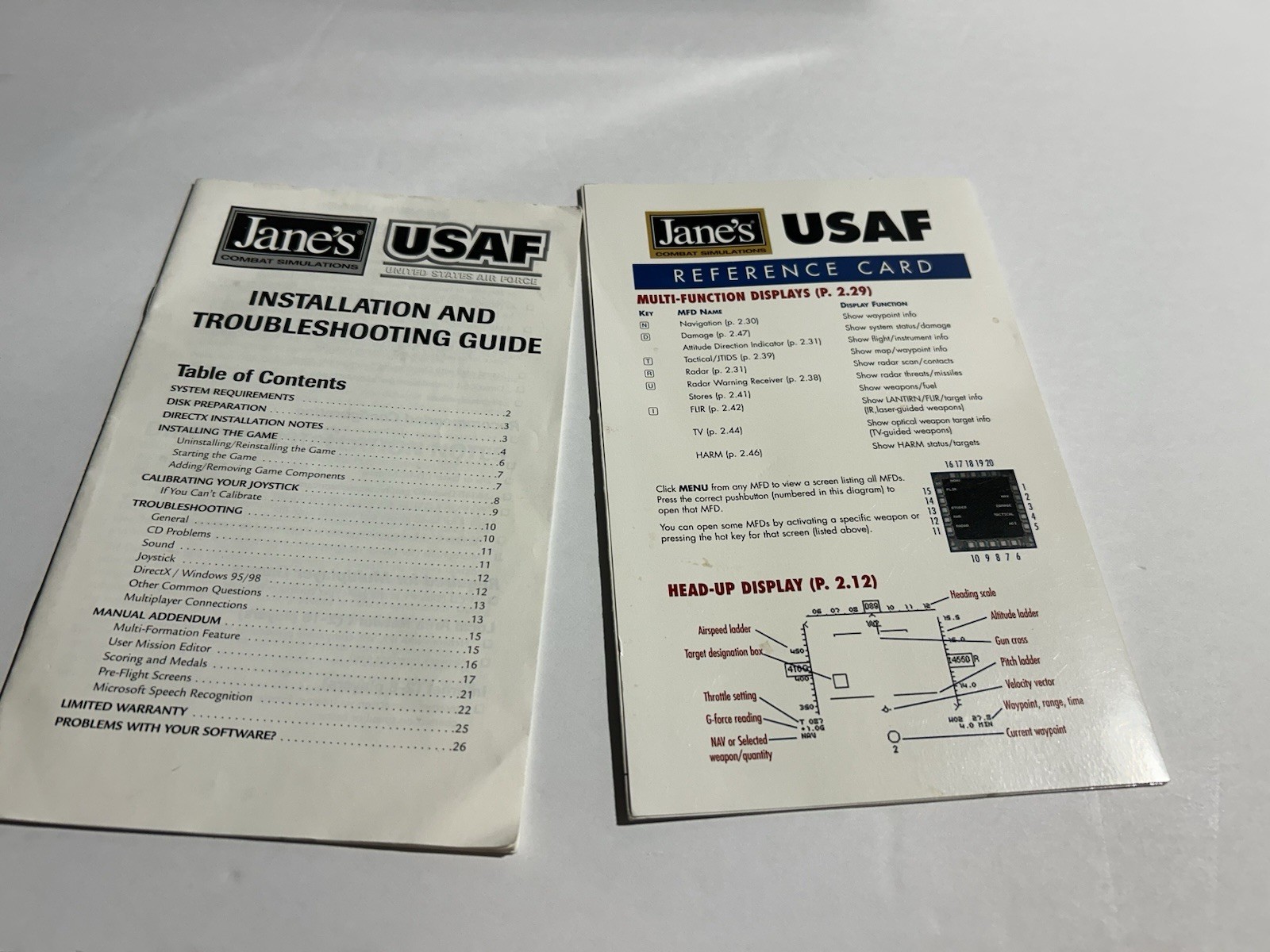 USAF: United States Air Force (PC, 1999) – Used – Unable To Test – For Parts