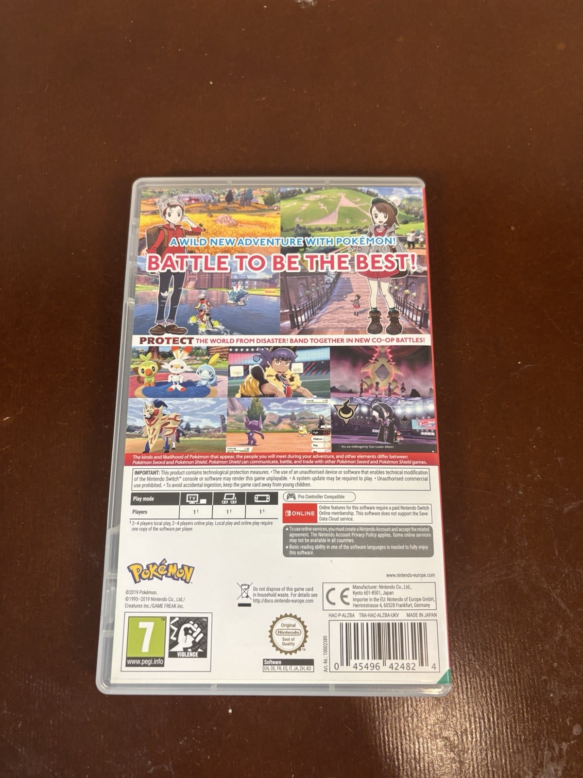 Pokémon Shield Nintendo Switch PAL PEGI 7 RPG 2019 Nintendo Manual Included