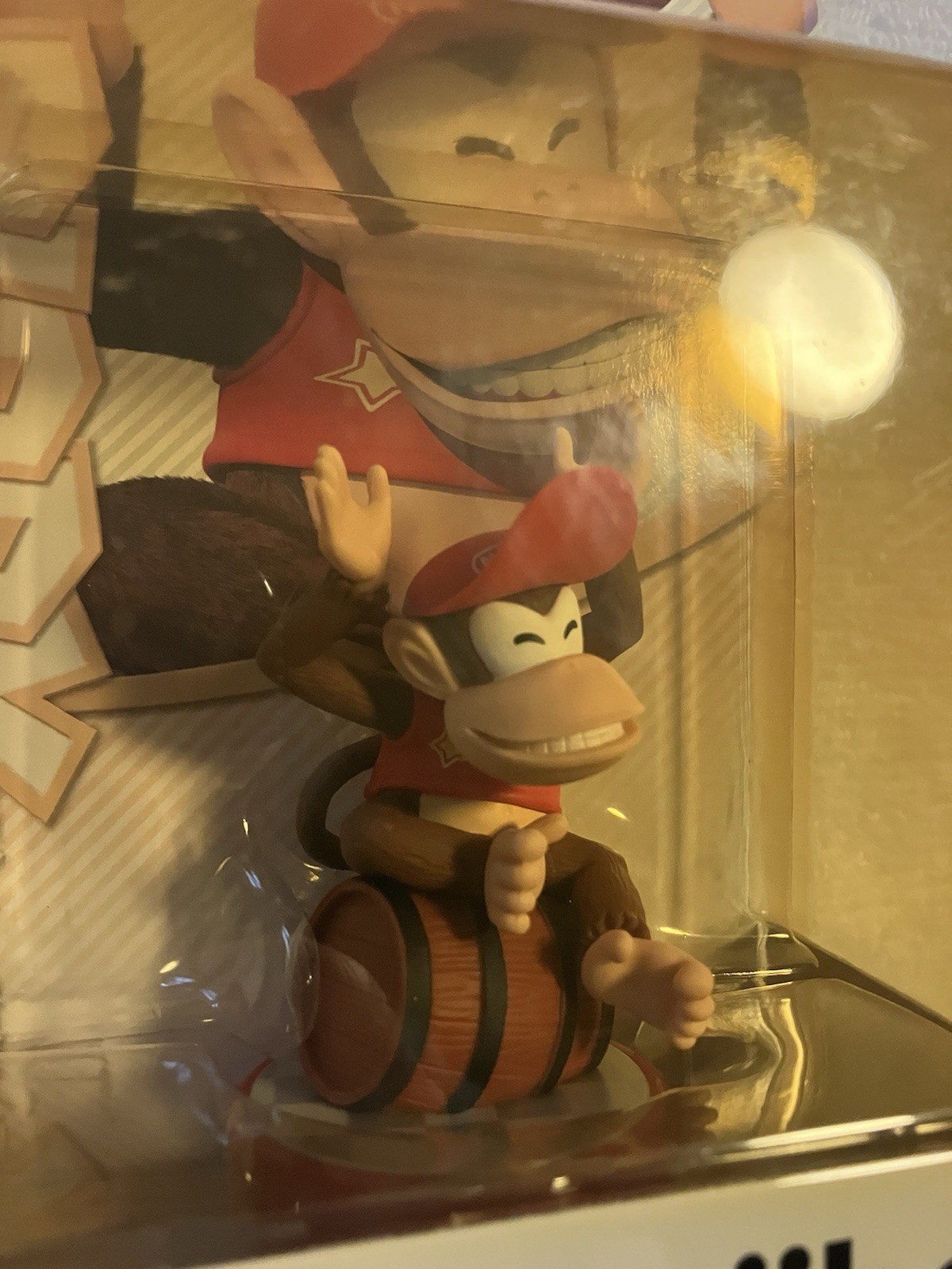 Nintendo Amiibo Super Mario Series Diddy Kong Figure *Sun Damaged Package*