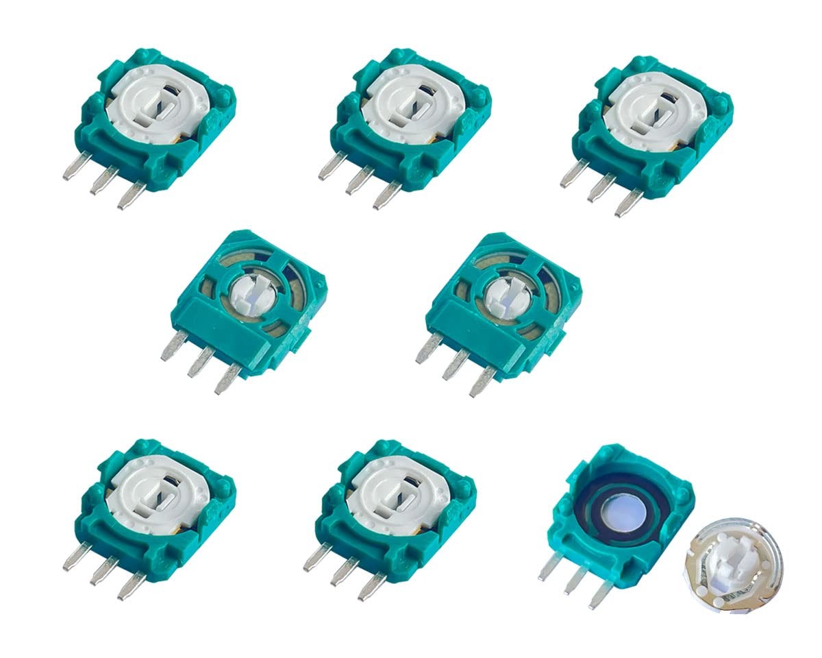 8X ALPS 2.1K Replacement Potentiometer + Drift Fix PCB for PS5 DualSense, PS4…