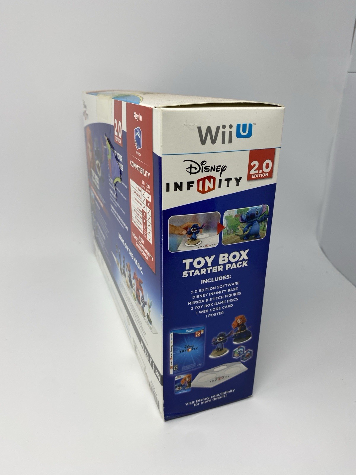 Disney Infinity 2.0 Toy Box Starter Pack (Nintendo Wii U) Merida Stitch Figures
