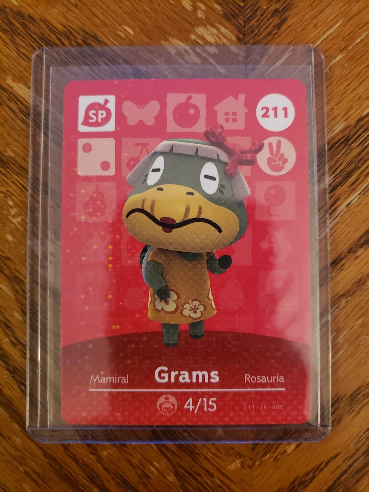 Sparkling Grams Amiibo Card #211 (Series 3) (Authentic)