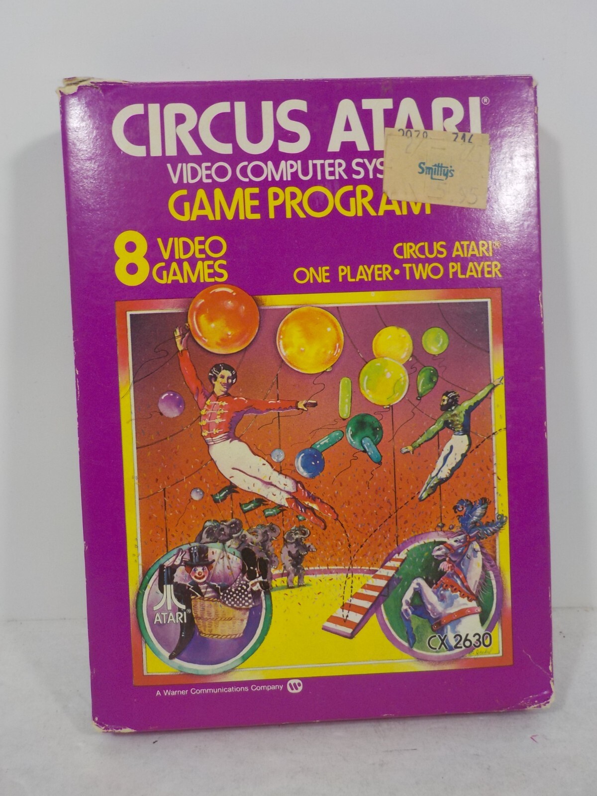 N A129 Circus Atari (Atari 2600) – Box & Manual (Box in Rough Shape)
