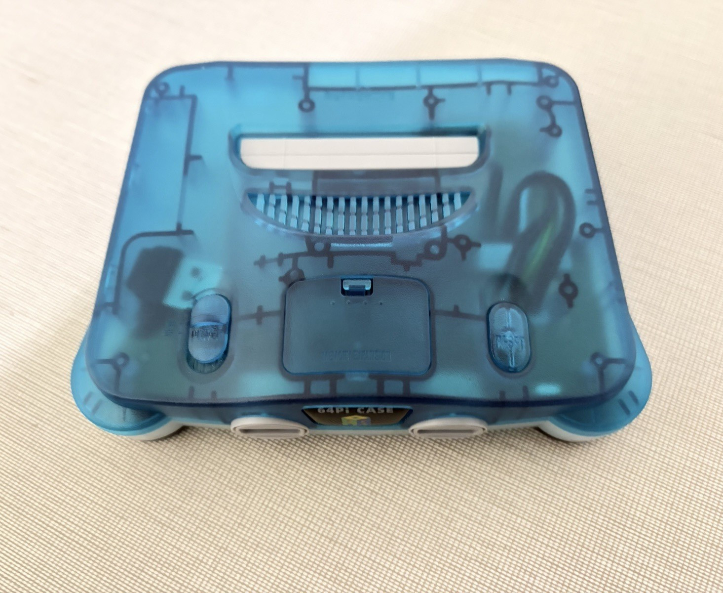 Translucent Blue/Clear Replacement Casing for Raspberry Pi 5