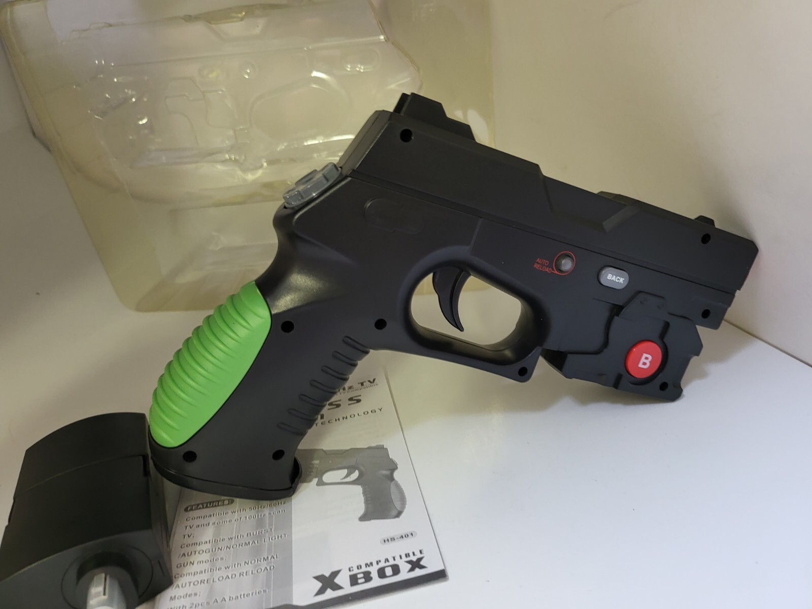 WIRELESS Light Gun Shotgun Auto Reload for Original XBOX FOR CRT TUBE TYPE TV