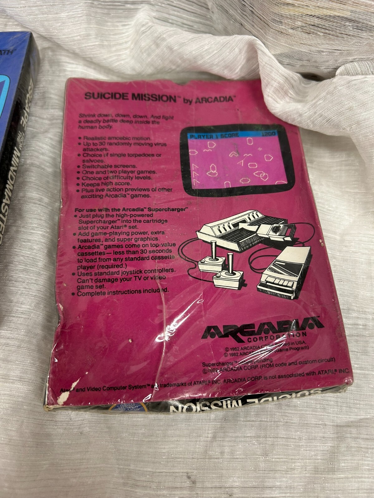 Atari Video Supercharger Games 3 Sealed Suicide Mission Fireball Mindmaster