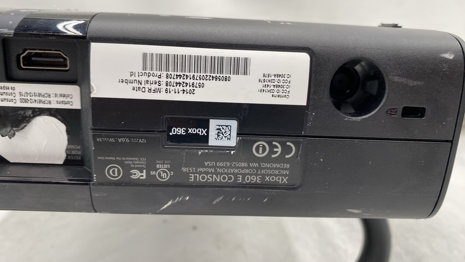 Microsoft Xbox 360 E 1538 Console Only