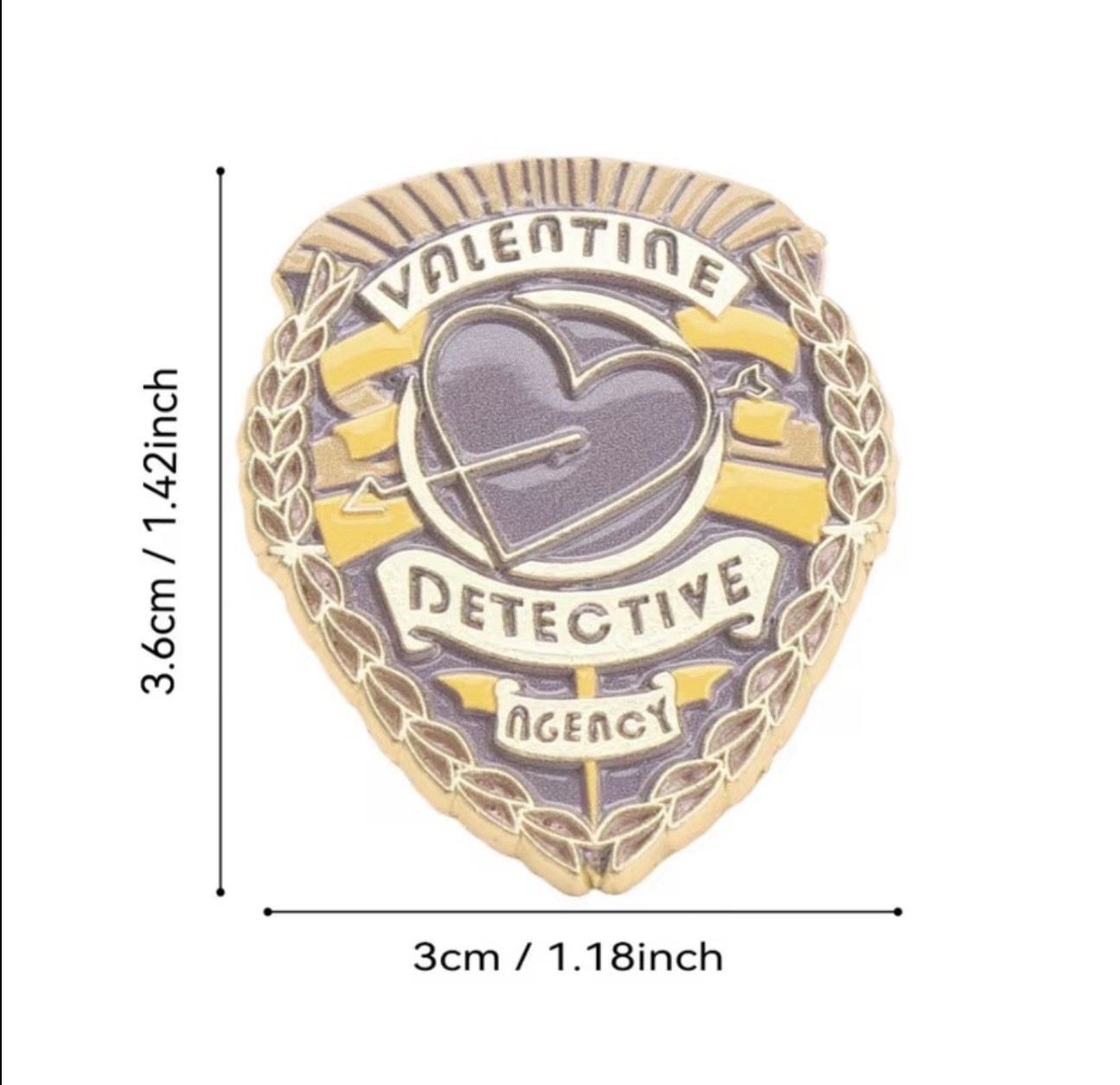 FALLOUT-Nick Valentine Detective Agency Metal Lapel Pin (BADGE) Game Memorabilia