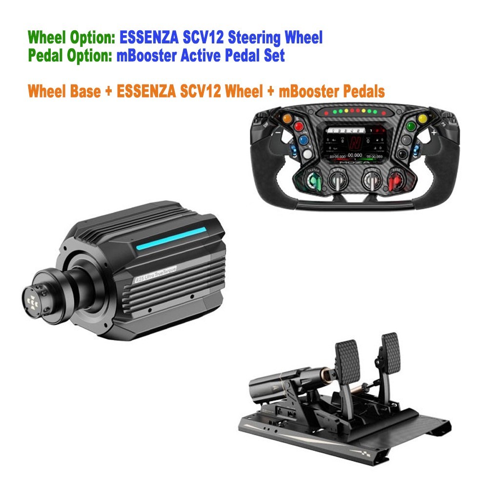 MOZA R21 21Nm Direct Drive Wheel Base Force Feedback Racing Kit Wheel & Pedal