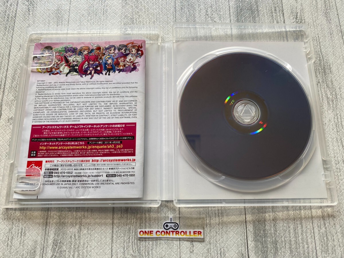 SONY PS3 Arcana Heart 3 & Koihime & Blade Arcus & Aqua Pazza & Under Night set