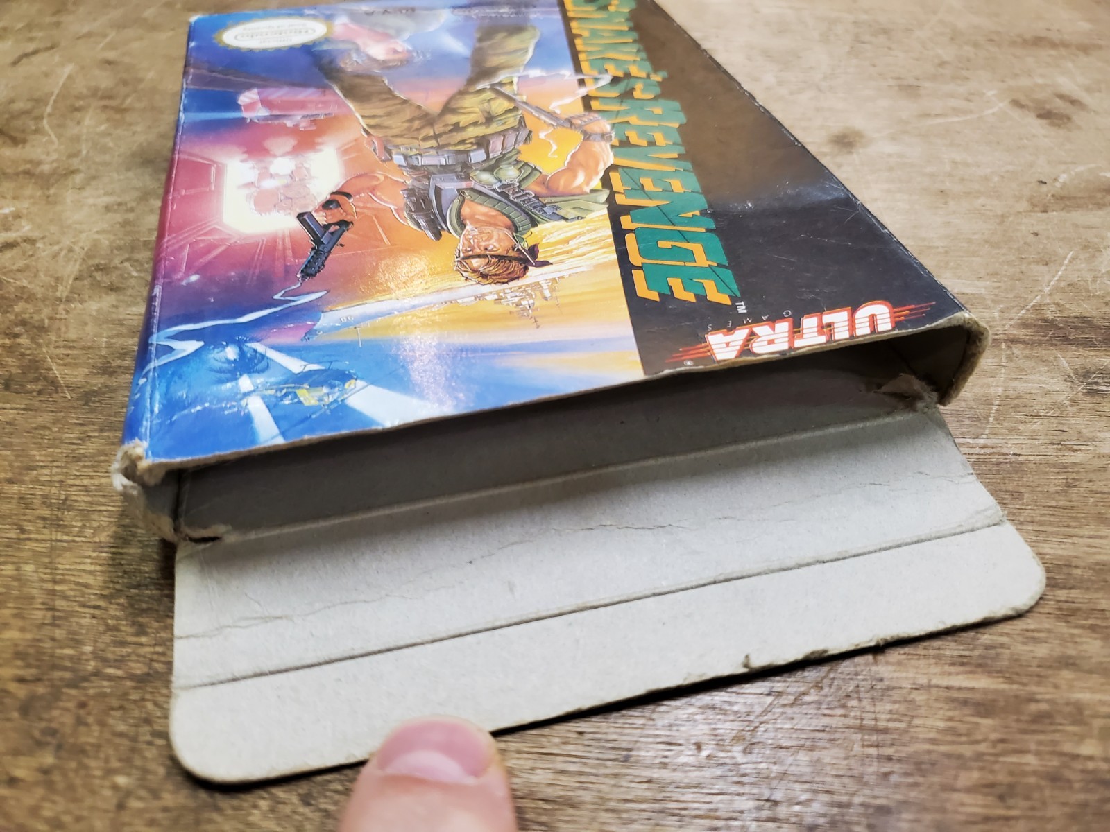Nintendo NES Snake’s Revenge, 1990 Ultra, Box and Sleeve Only, NO CARTRIDGE