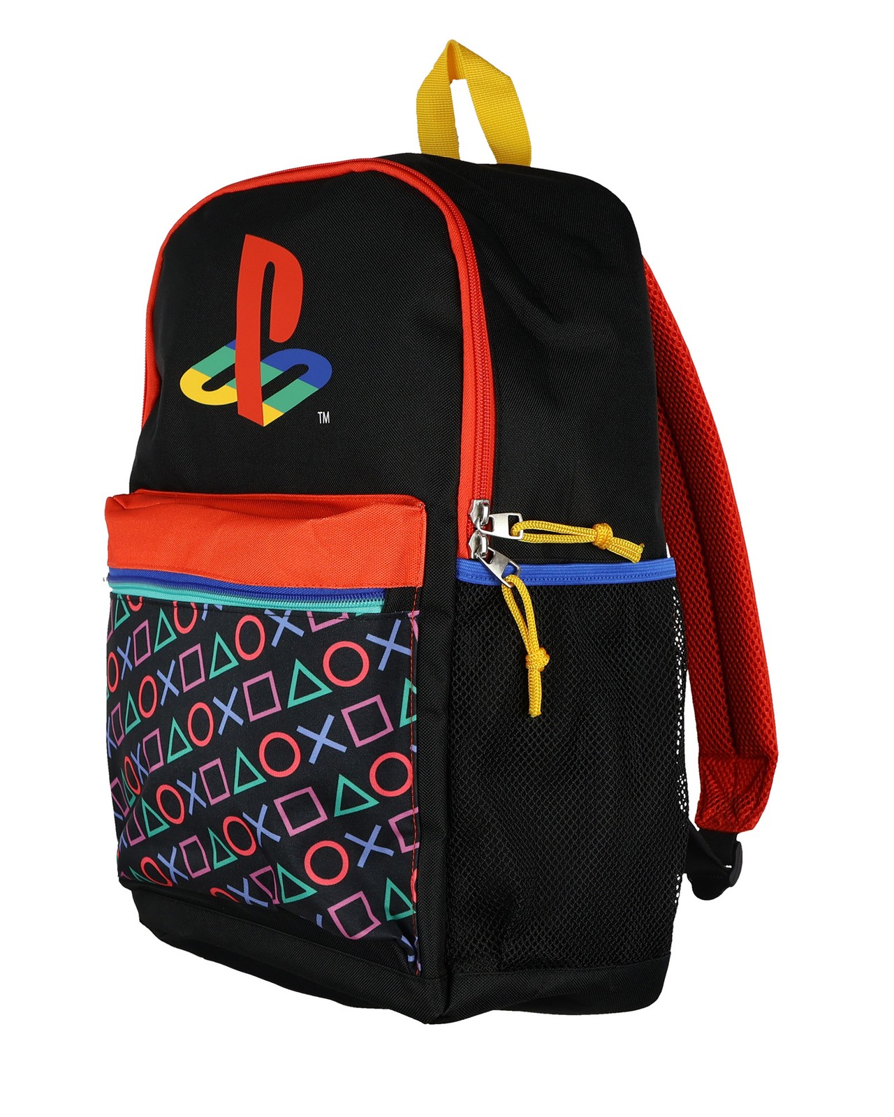 PlayStation Backpack 18″ Classic PS Logo & Controller Symbols Print Book Bag