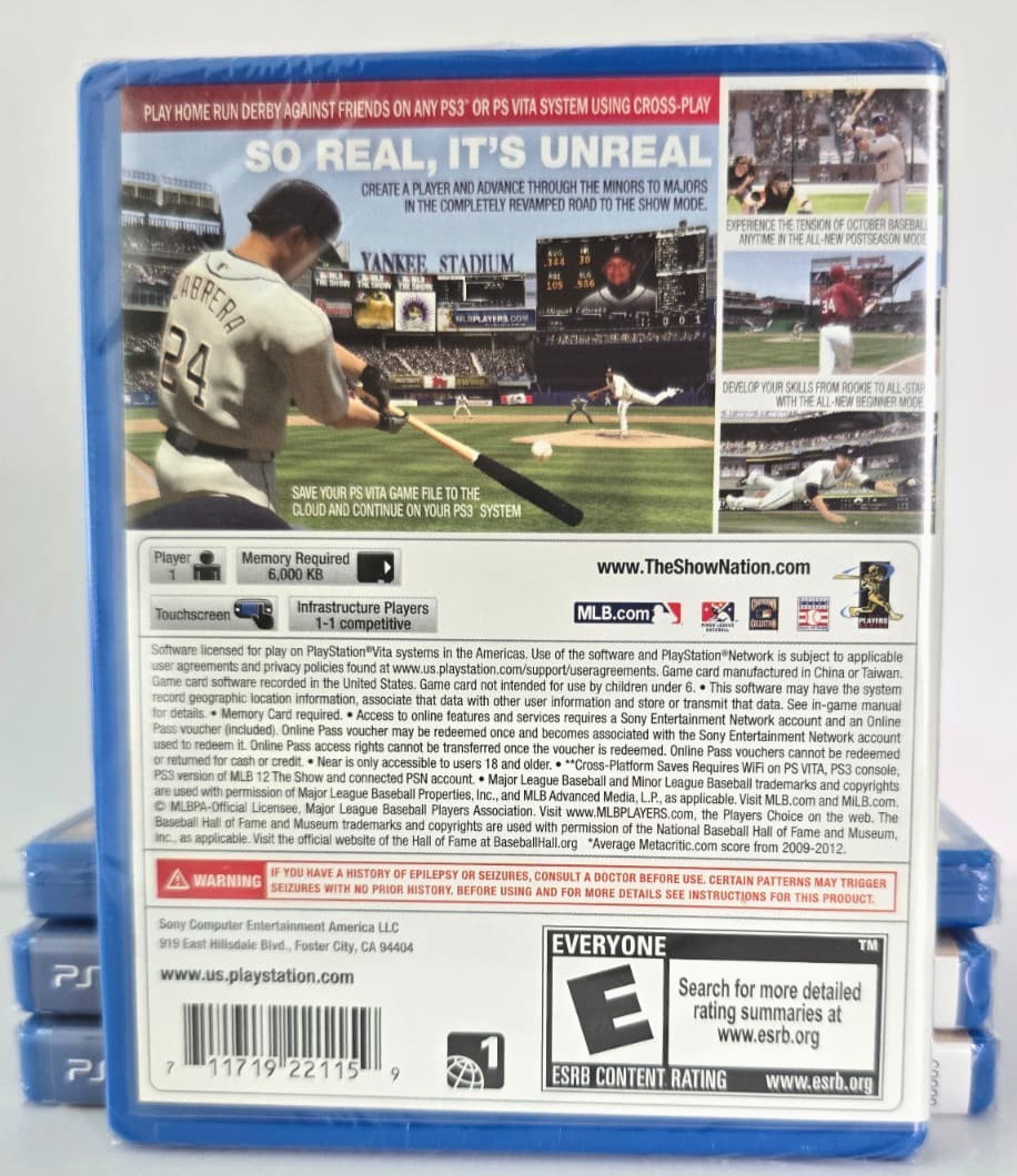 MLB 13 THE SWOW PlayStation PSVita PCSA00065 Factory Sealed