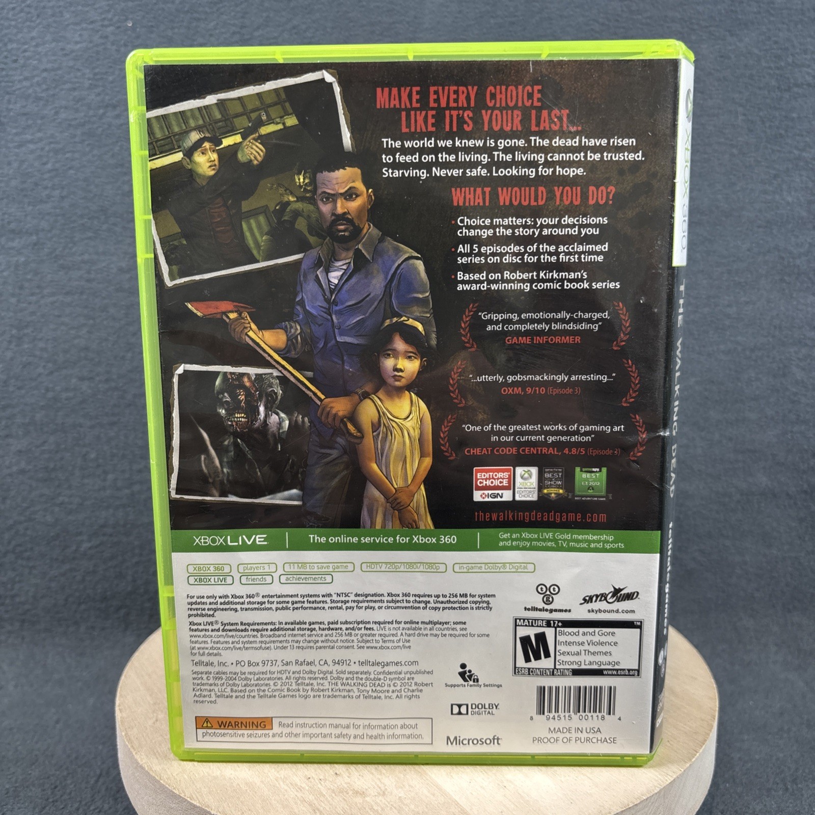 Xbox 360 – The Walking Dead: A Telltale Games Series – Complete – Refurbished VG