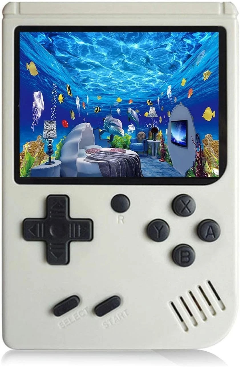 New White Handheld Video Game Console 168 Retro FC Games TV Connect
