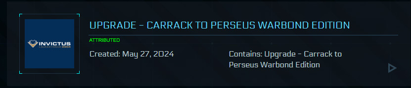 🚀 Star Citizen Upgrade – CARRACK to PERSEUS CCU 🚀
