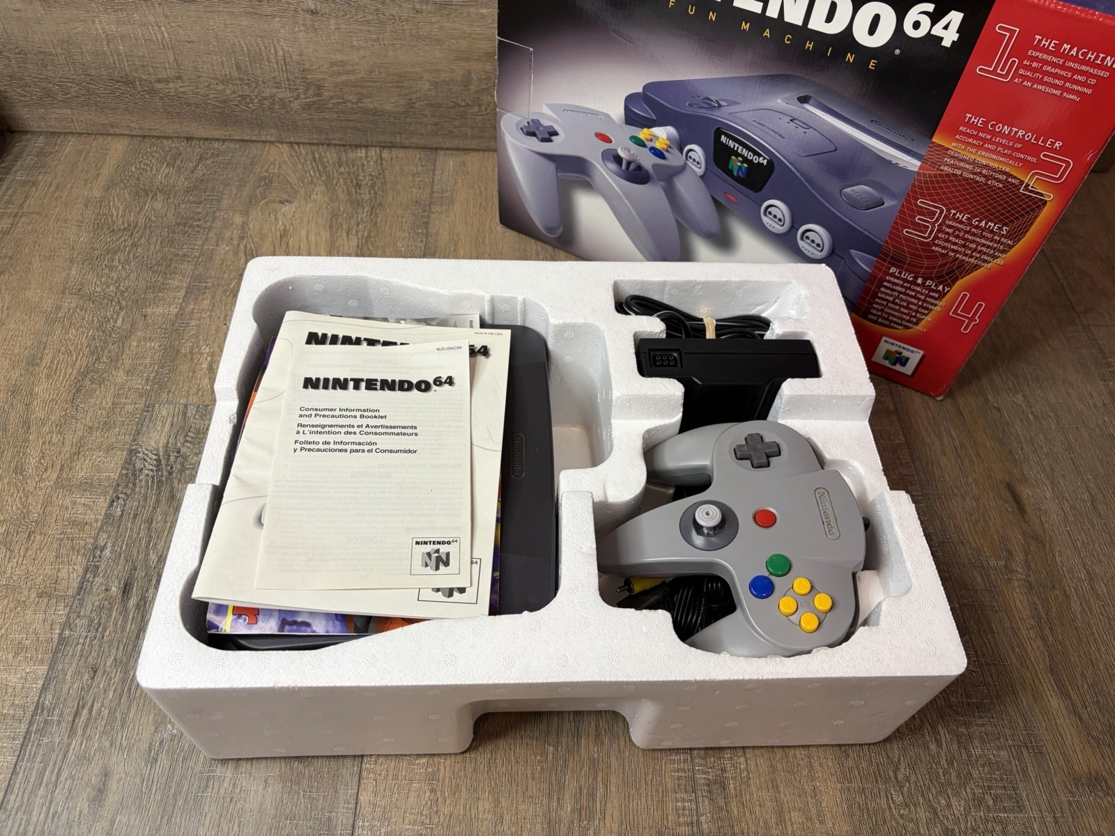Original Nintendo 64 N64 Console System CIB Complete In Box Authentic OEM GOOD!