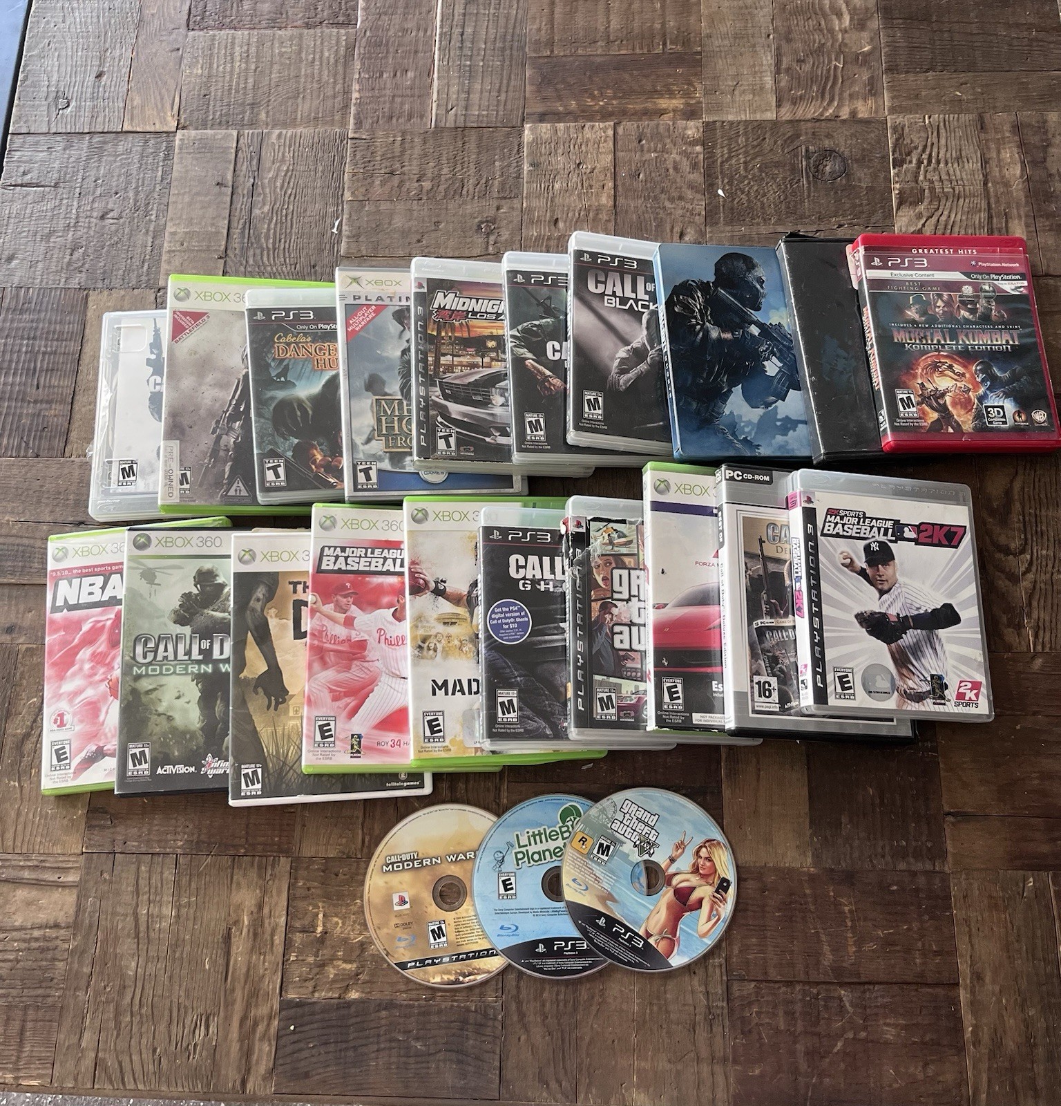 Activision/2K Sports Mixed Lot PS3 & Xbox 360 Games w/ Cases Call of Duty GTA