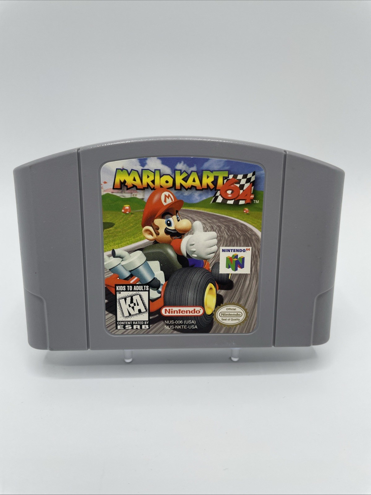 Nintendo 64 N64 Charcoal Gray 4 Player Mario Kart 64 Bundle