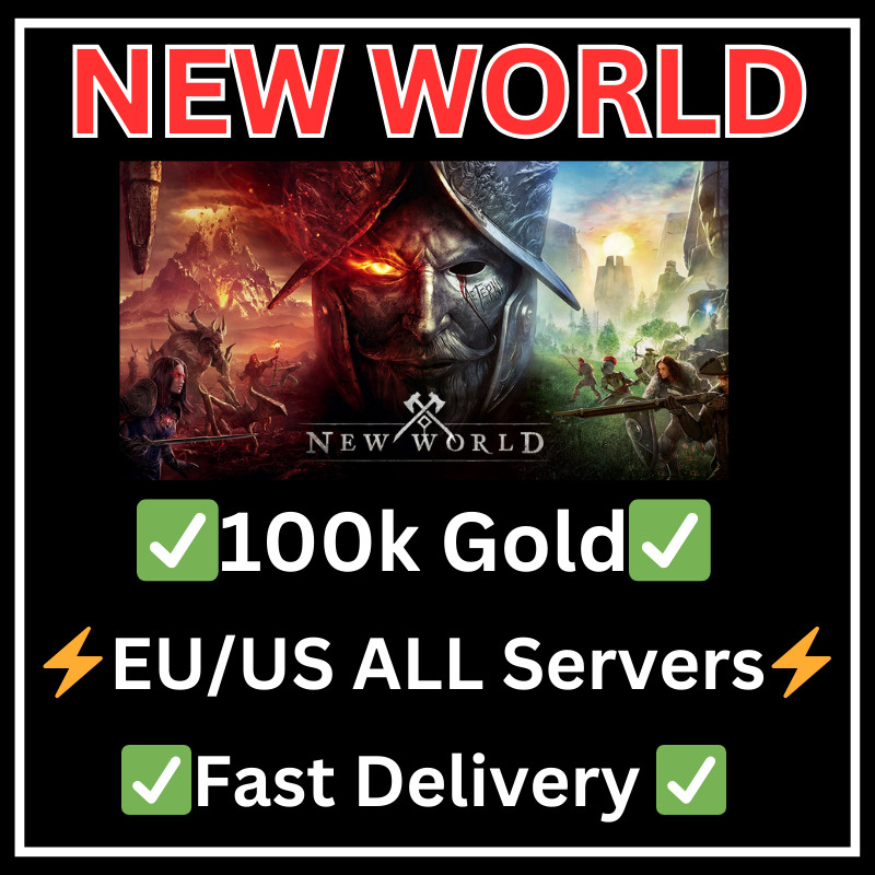 New World Gold Coins 100k / 100 000 Coins/ US East West / EU / Any servers