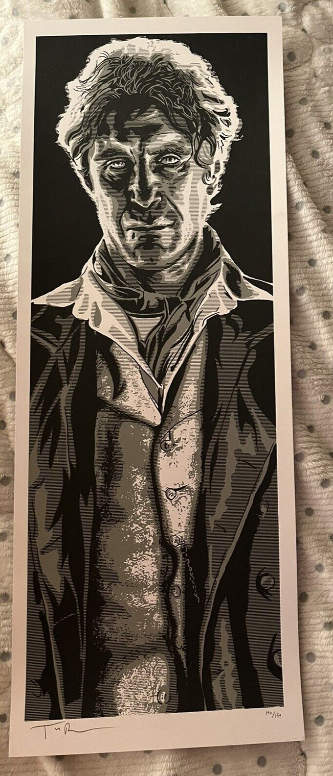 Doctor Who Paul McGann Art Print Poster Tim Doyle Limited Edition of 150 TV Show