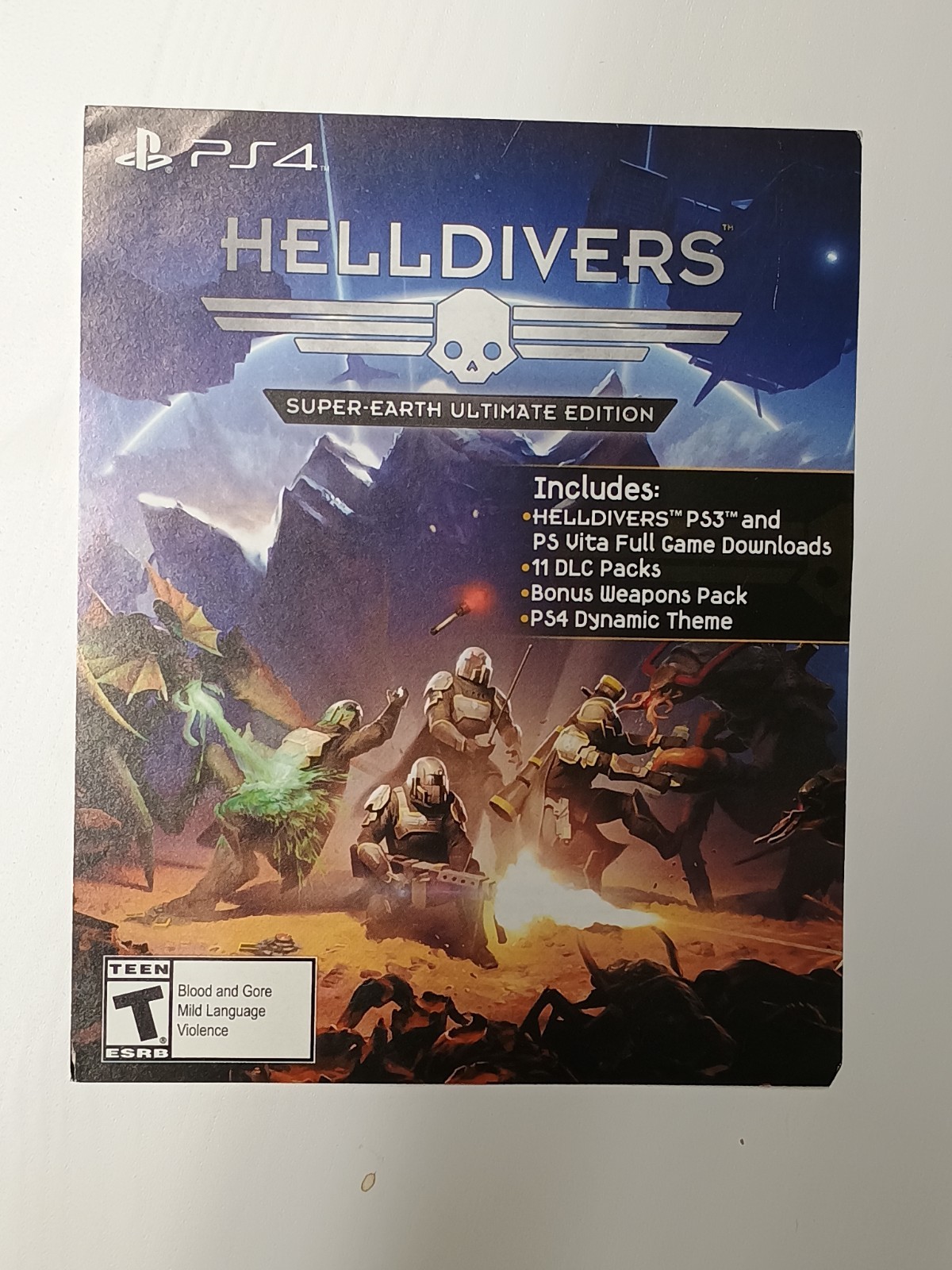 Helldivers Super Earth Ultimate Edition PS4 Vita PS3 Game + DLC AddOn