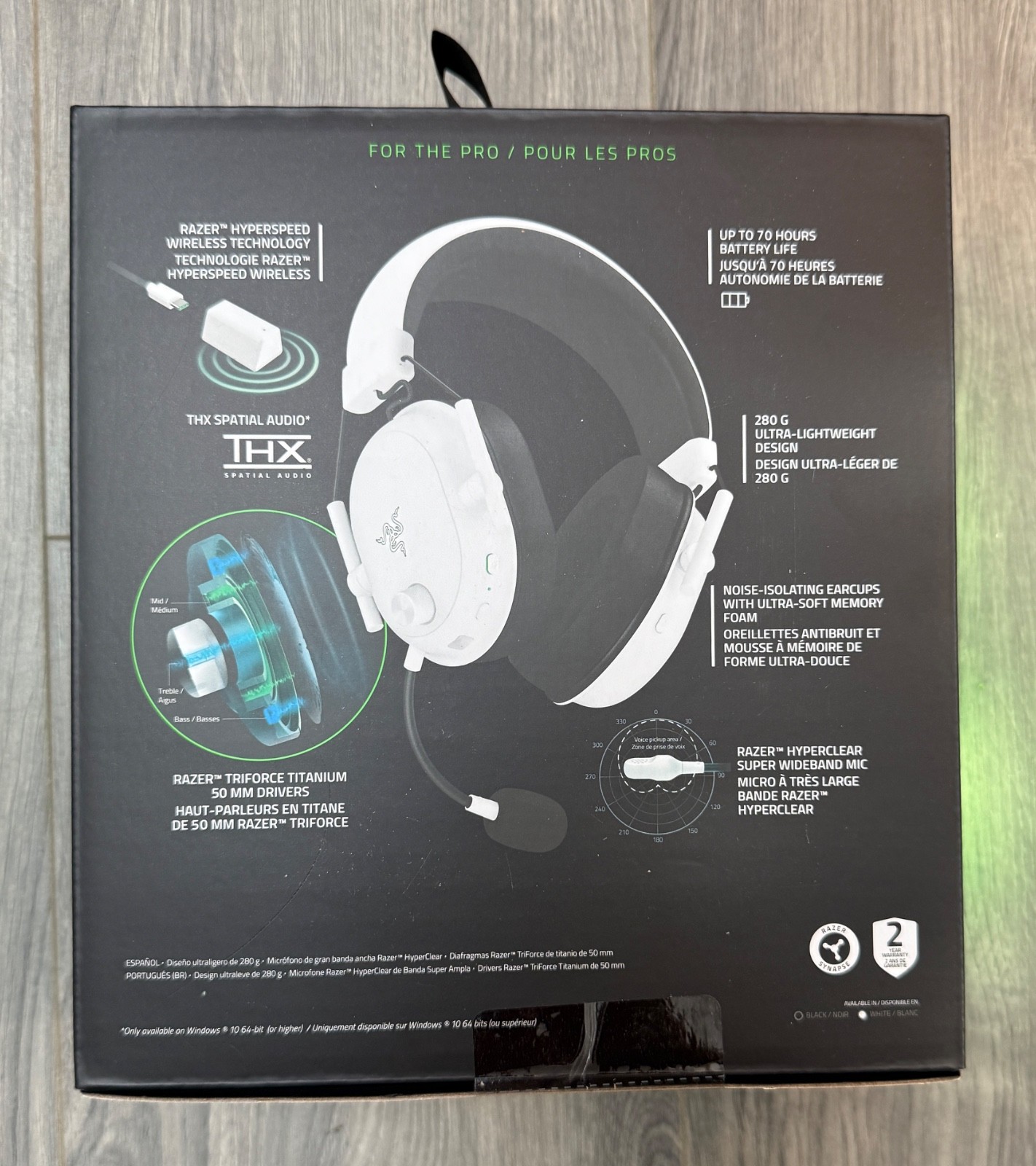 Razer – Blackshark V2 Hyperspeed Wireless Over-the-Ear Gaming Headset for PC NEW