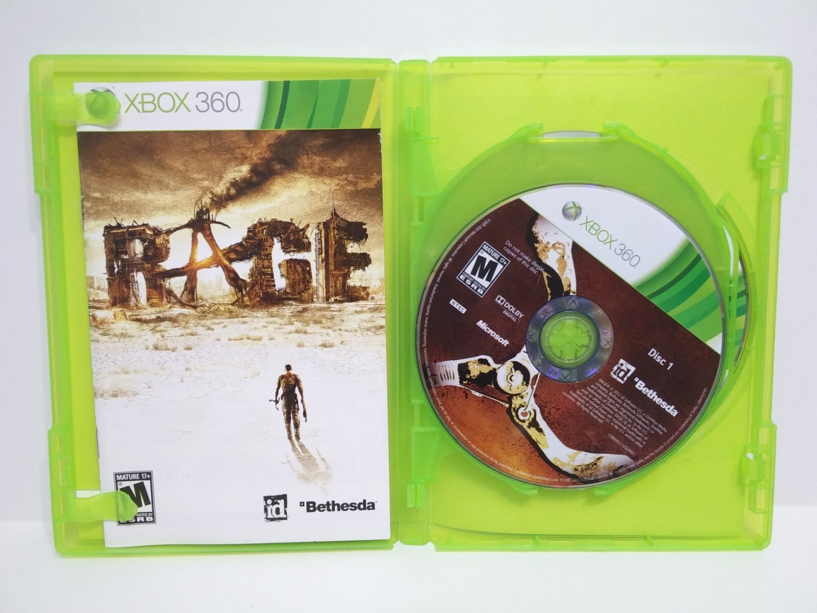 Rage Microsoft Xbox 360 Video Game
