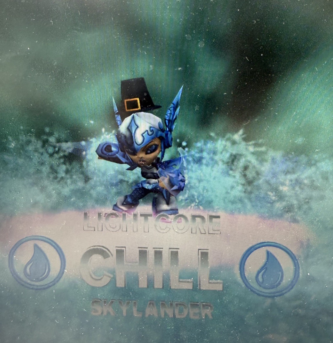 SKYLANDERS GIANTS LIGHTCORE CHILL FIGURE – WATER ELEMENT TESTED AND WORKING