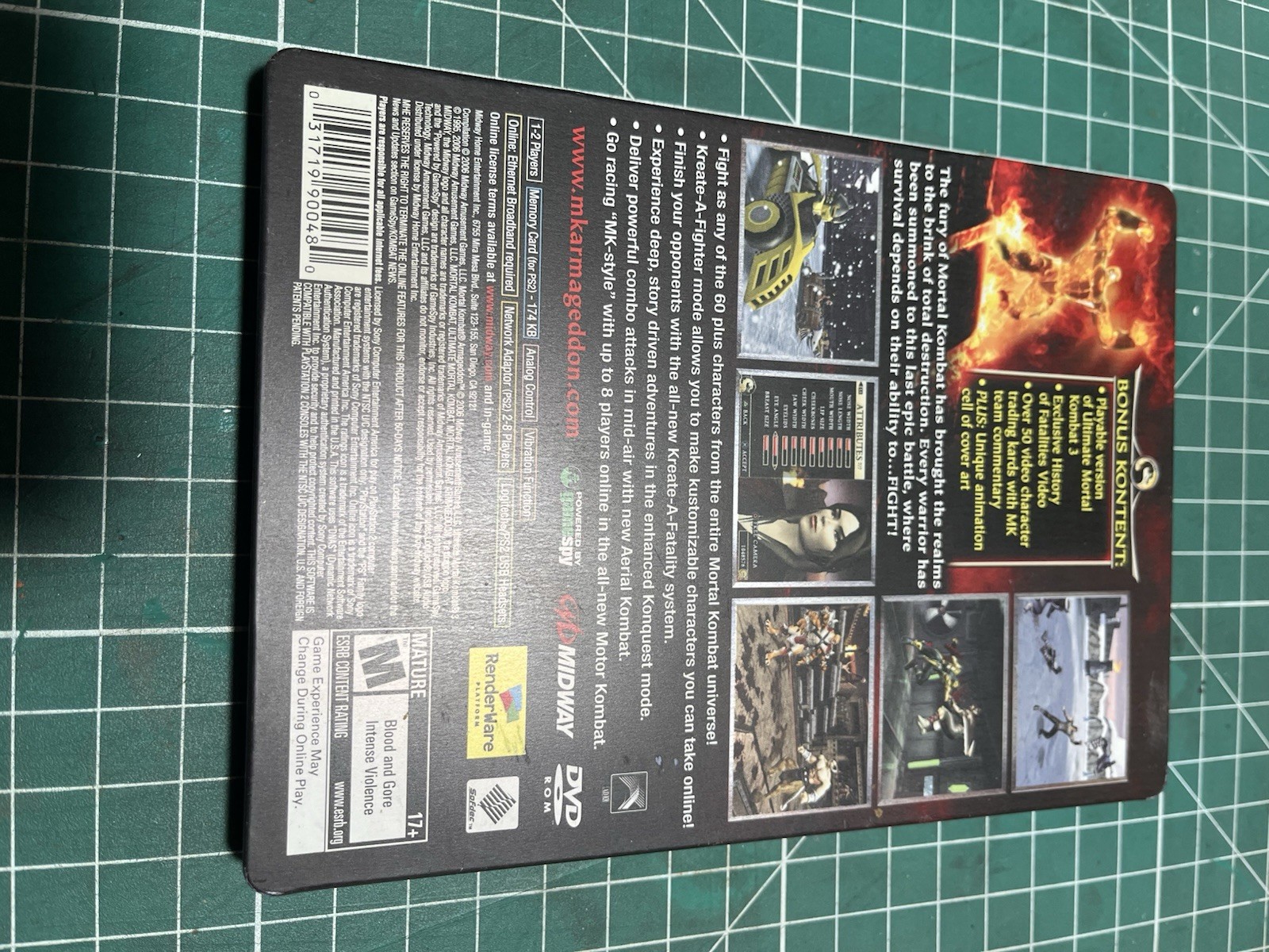 Mortal Kombat Armageddon PS2 Premium Edition Johnny Cage Goro CIB TESTED WORKS