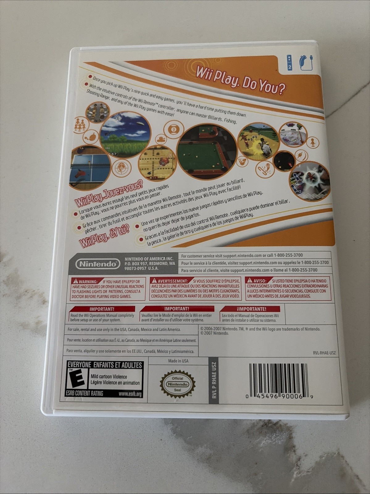 Wii Play (Nintendo Wii, 2007) COMPLETE, TESTED & WORKING PERFECTLY!!!