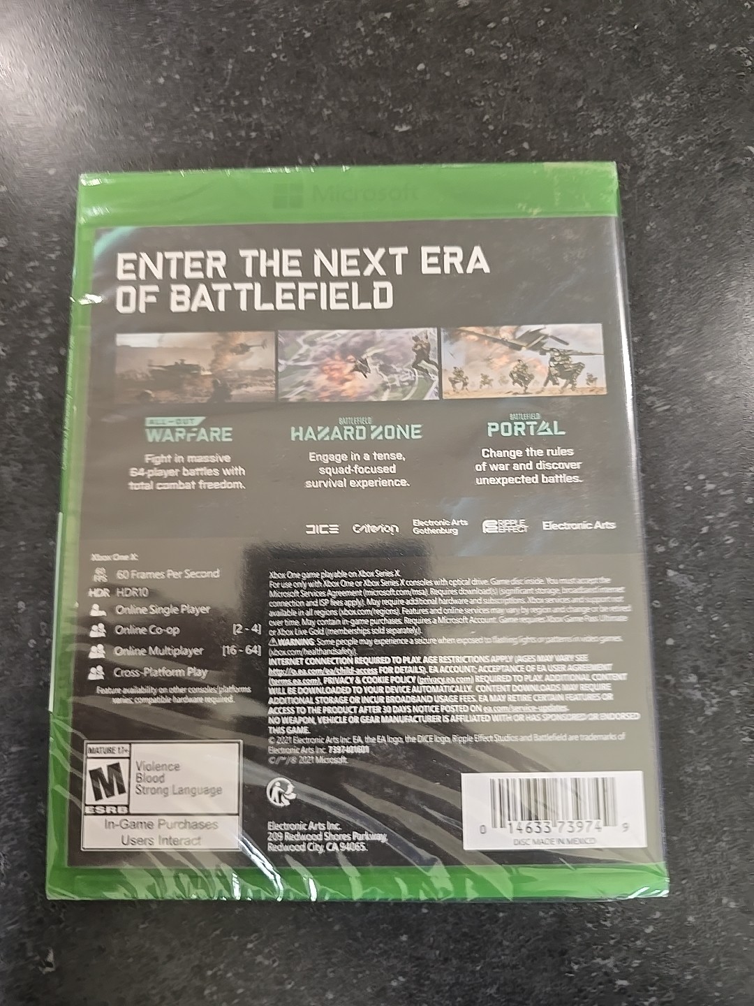 NEW — BATLEFIELD 2042 — Microsoft XBOX ONE — DICE EA — Sealed — FPS