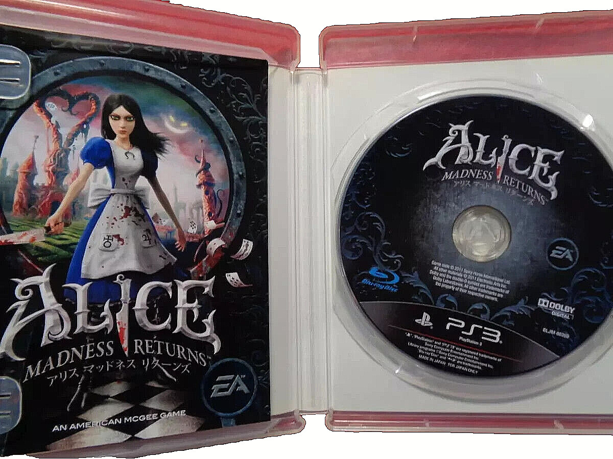 Alice Madness Returns PS3 PlayStation 3 Japan Version Complete Tested Horror