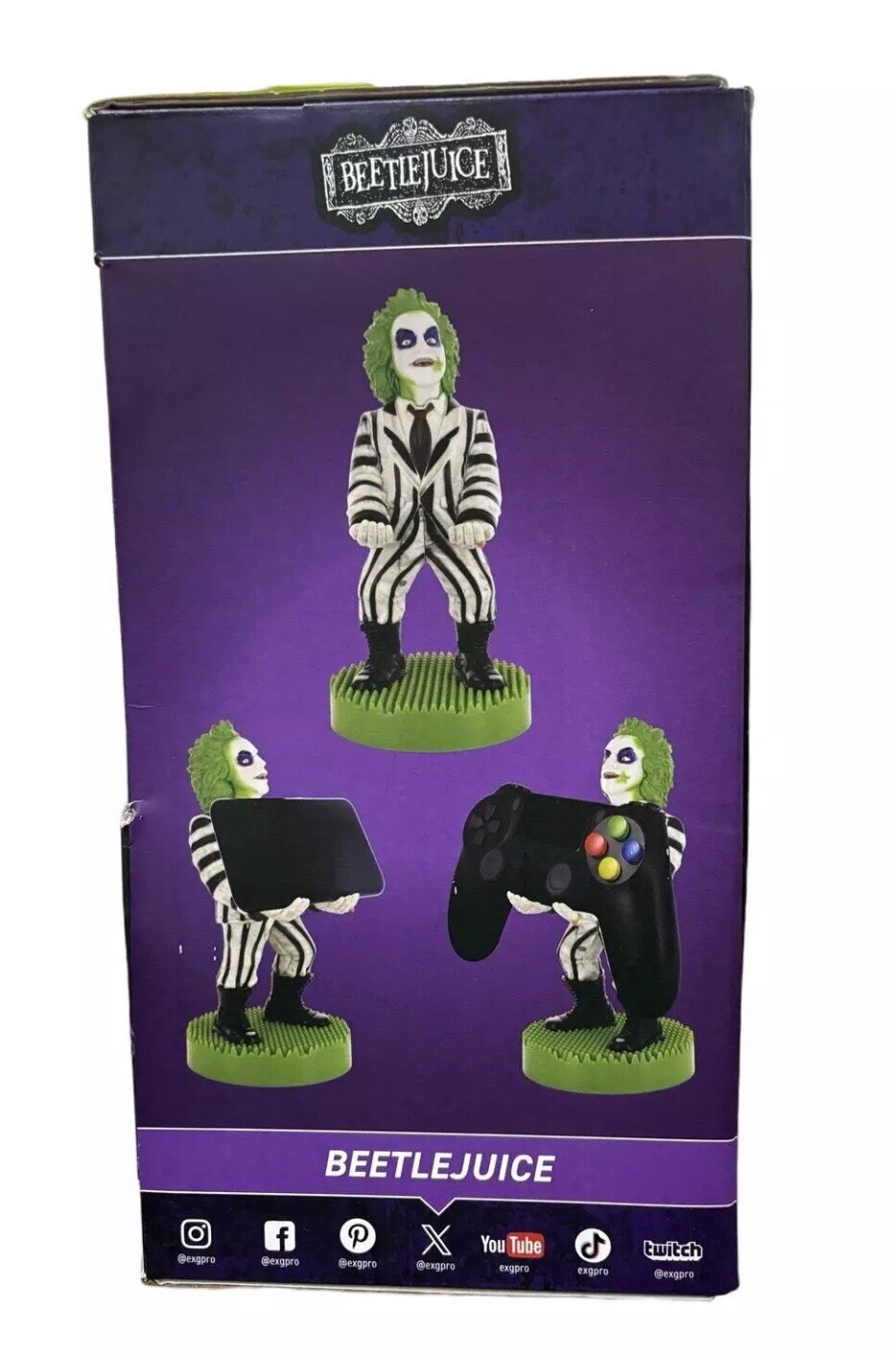 Beetlejuice PS3 PS4 PS5 XBOX NES TV Controller Stand Mobile Smart Phone Holder