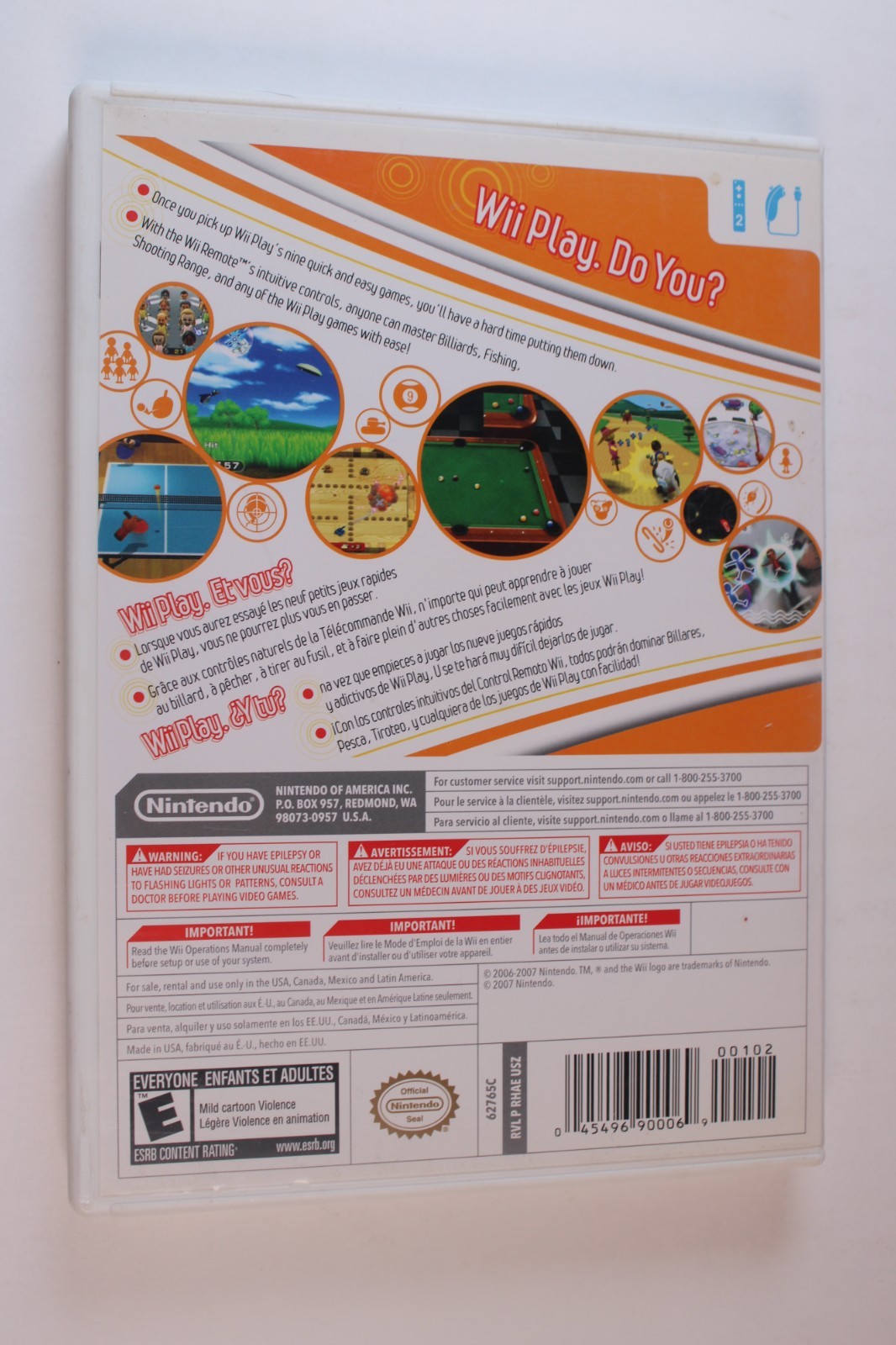 Wii Play (Nintendo Wii) Authentic, Tested/works great