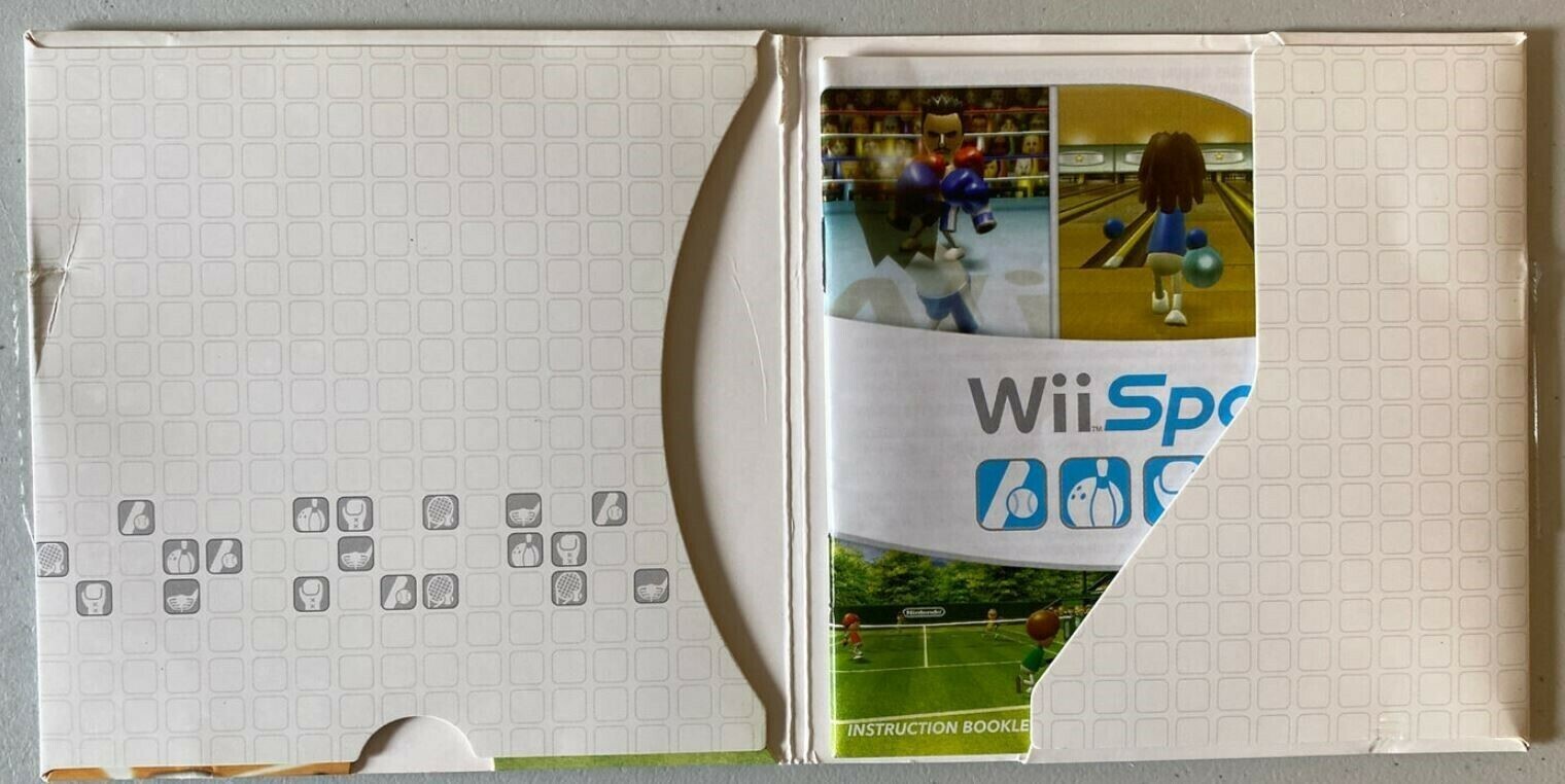 Nintendo Wii *No Game* Wii Sports Sleeve and Manual Only