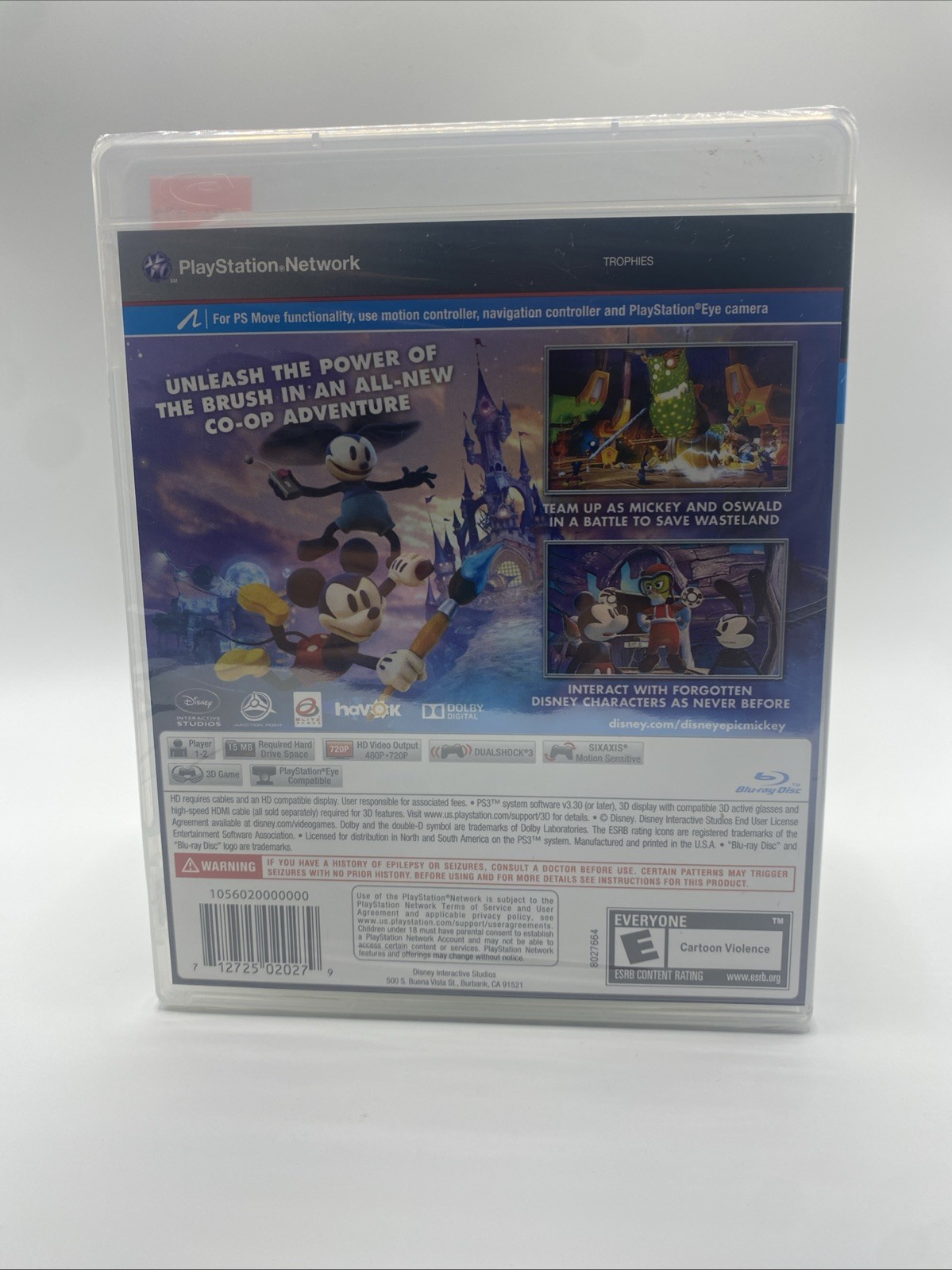 Disney Epic Mickey 2: The Power of Two for Playstation 3 – NEW & FACTORY SEALED!