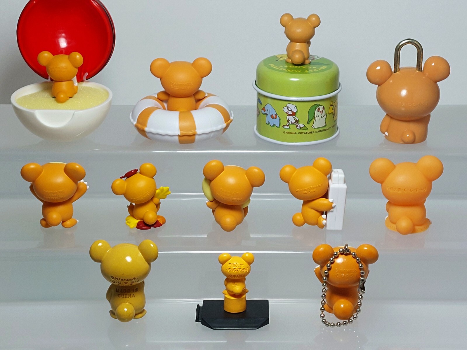 Teddiursa Himeguma Pokemon Mixed Figure Set 12 Takara Tomy Bandai 1.2-2.6in